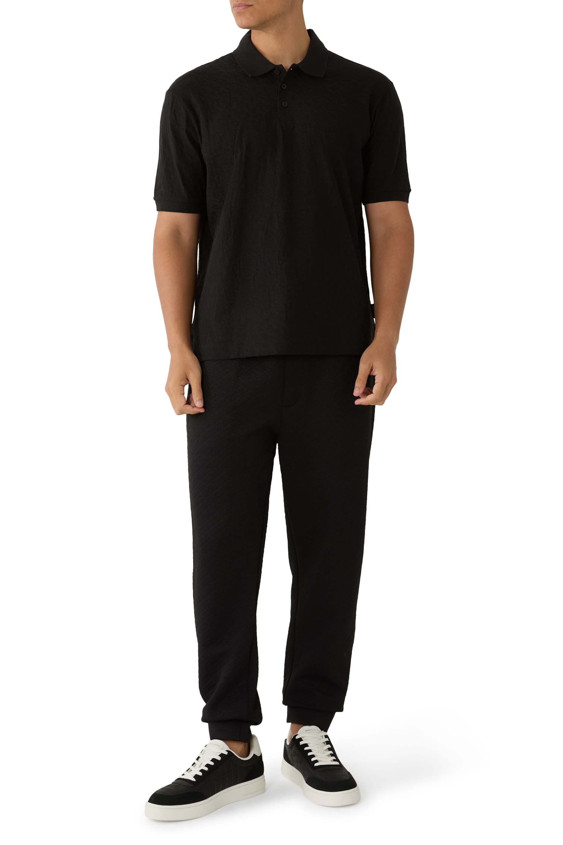 قميص بولو جاكار قطن 