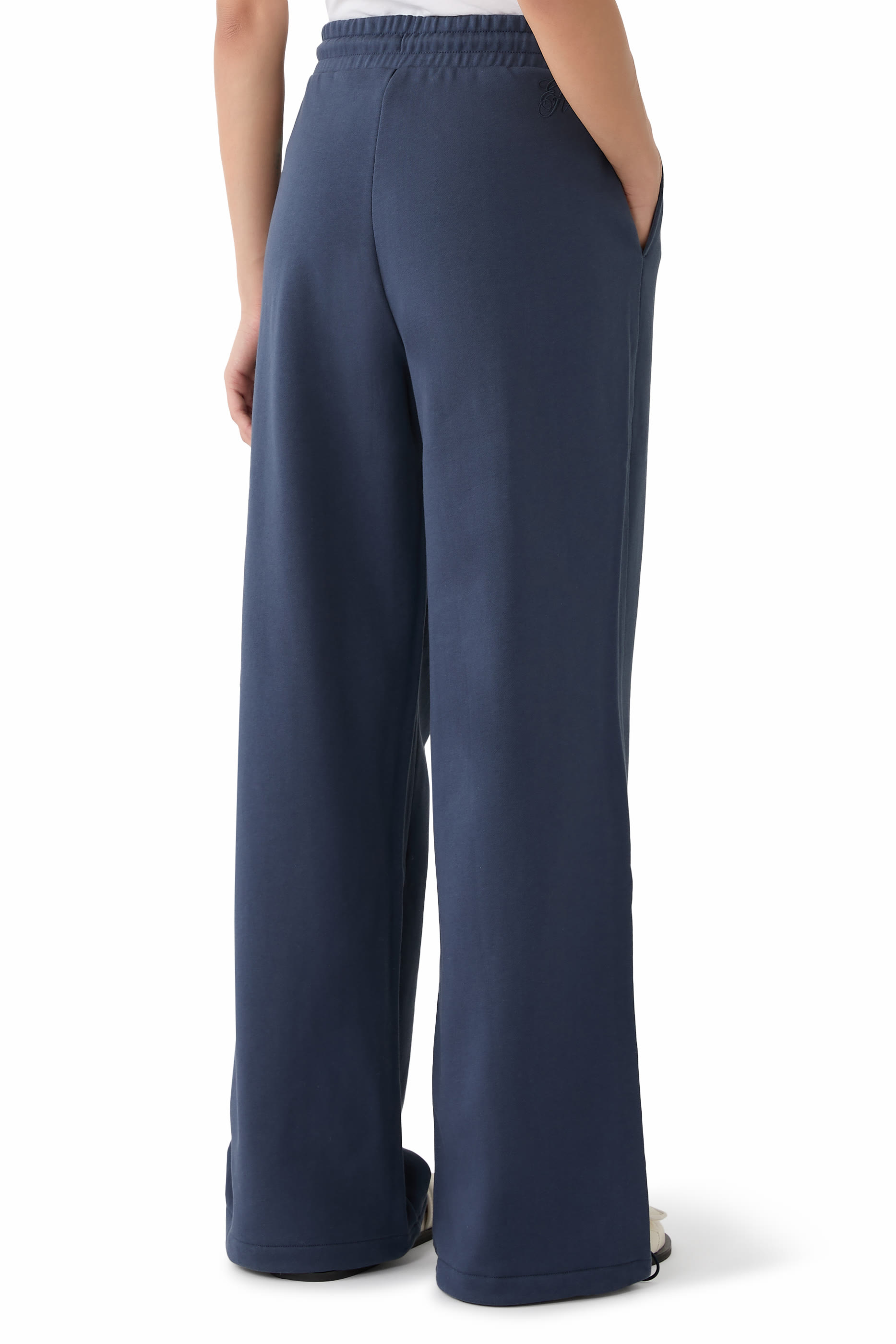 بنطال رياضي برباط تضييق قطن جيرسيه