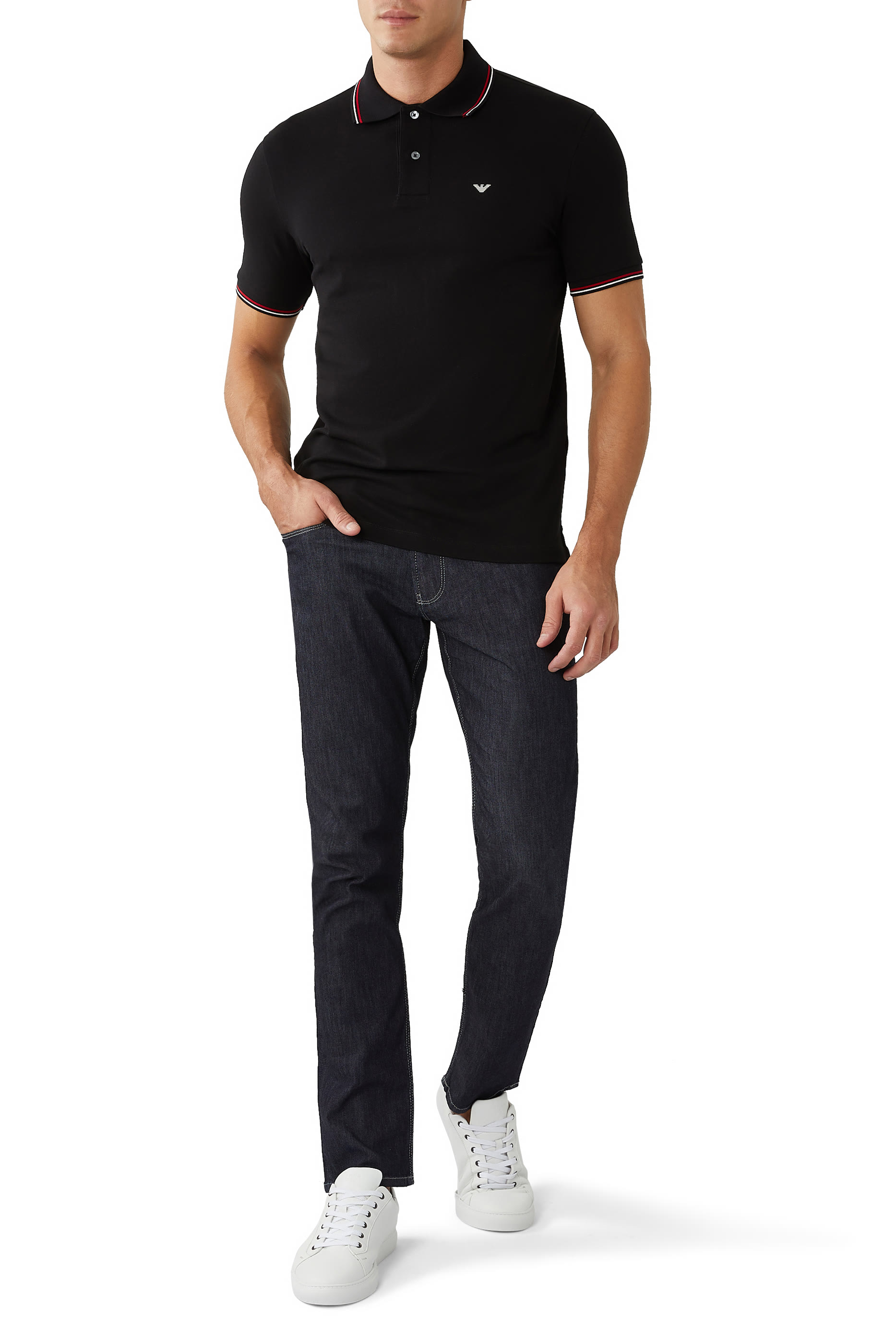 قميص بولو إسنشال كابسول بشعار الماركة