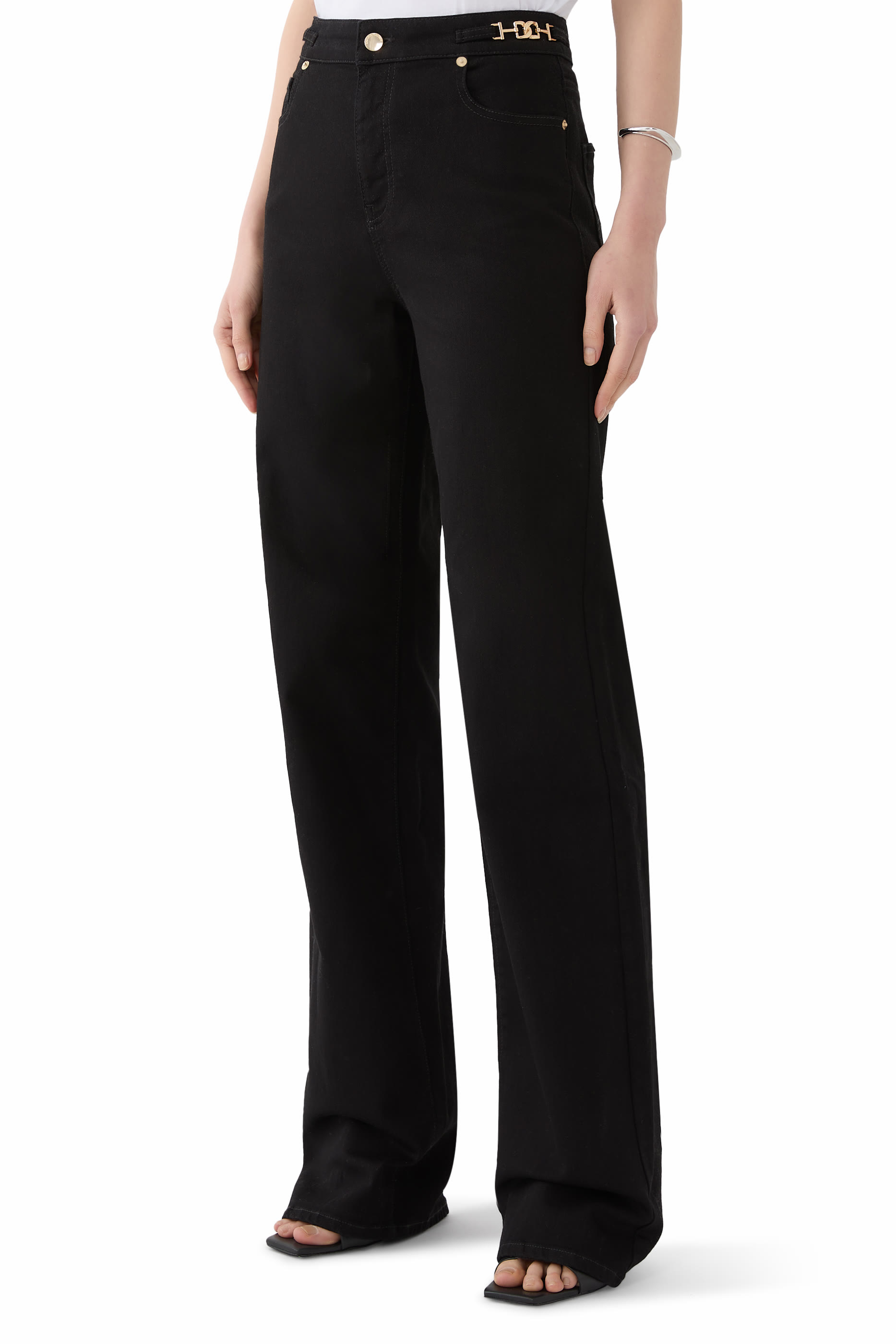 بنطال جينز بقصة عادية دنيم