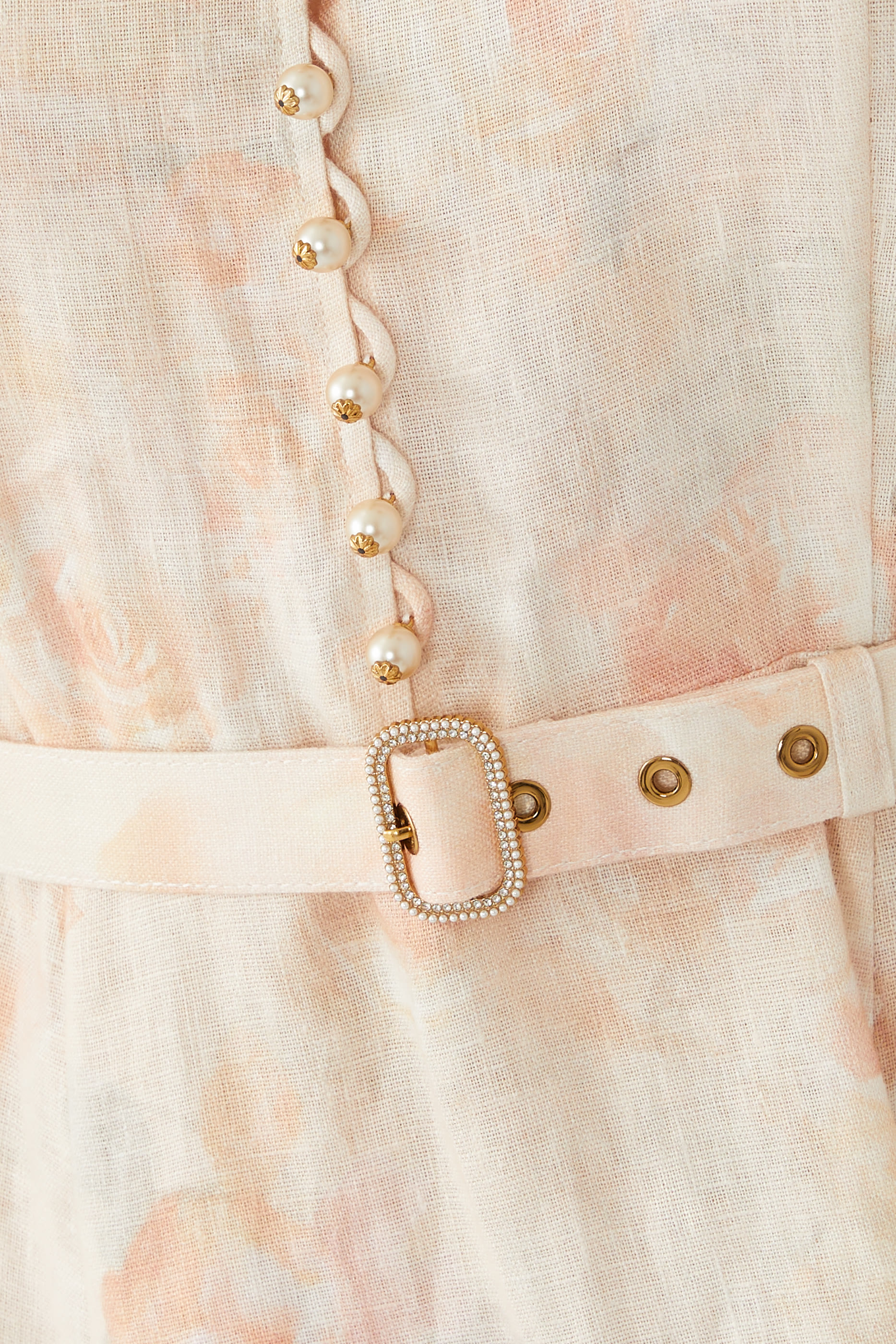 فستان كراش متوسط الطول بأزرار