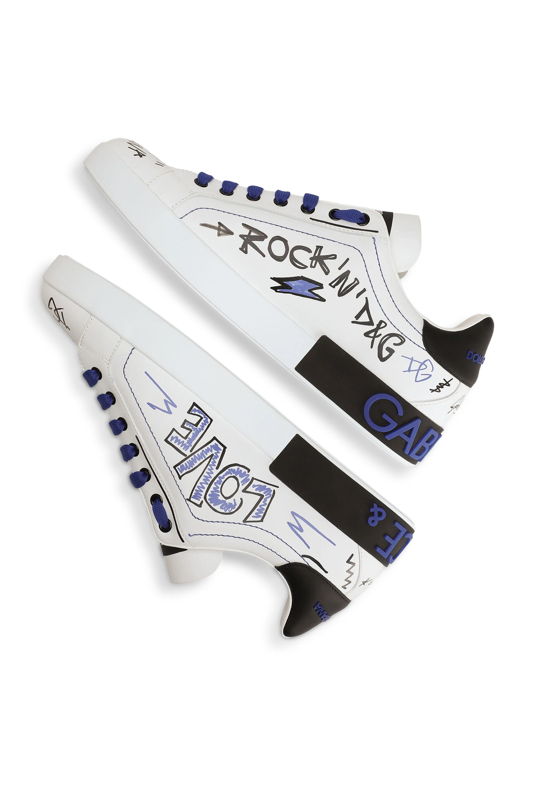 سنيكرز بورتوفينو جلد عجل برقعة شعار الماركة