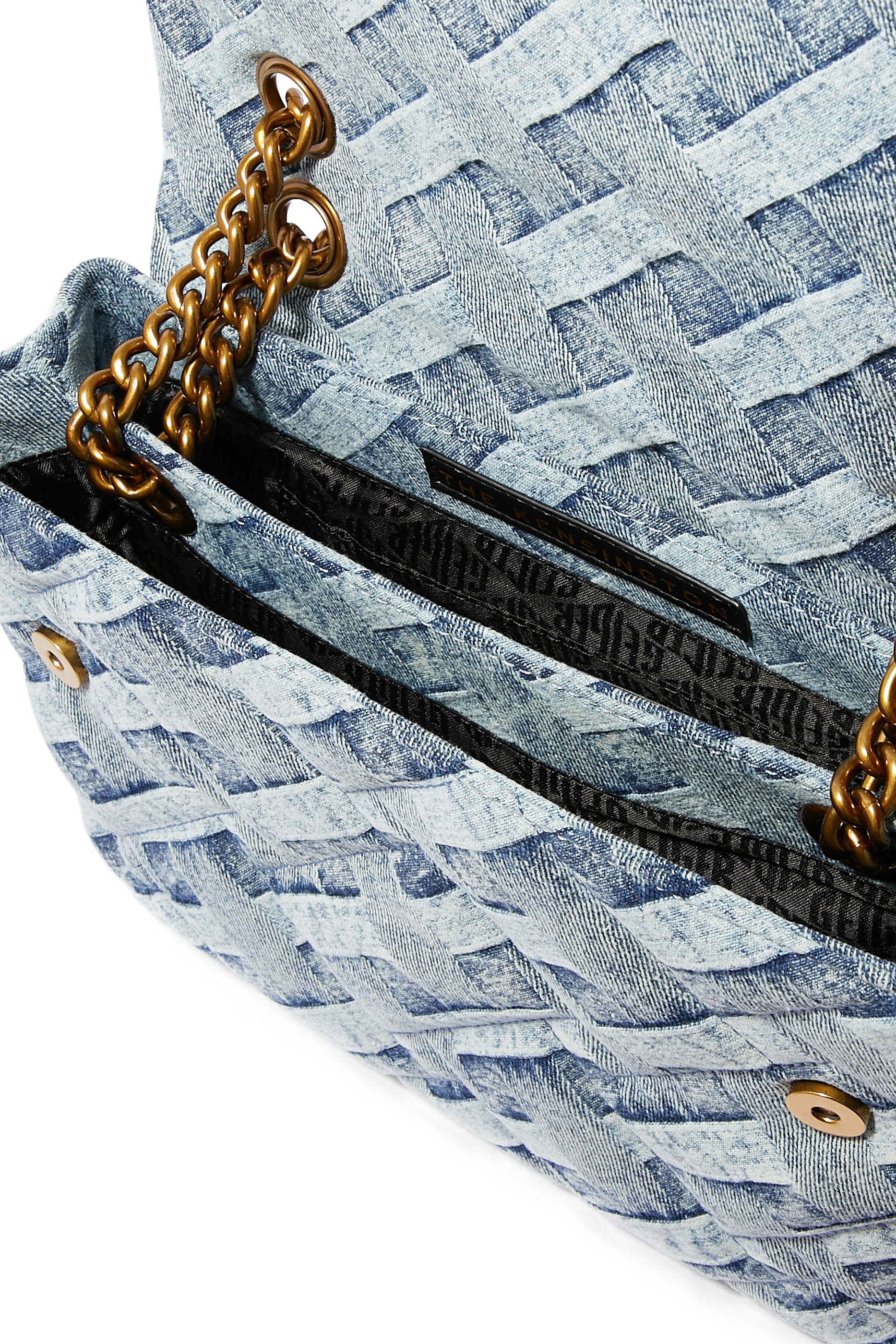 حقيبة كتف كينسينغتون كبيرة دنيم ناعم