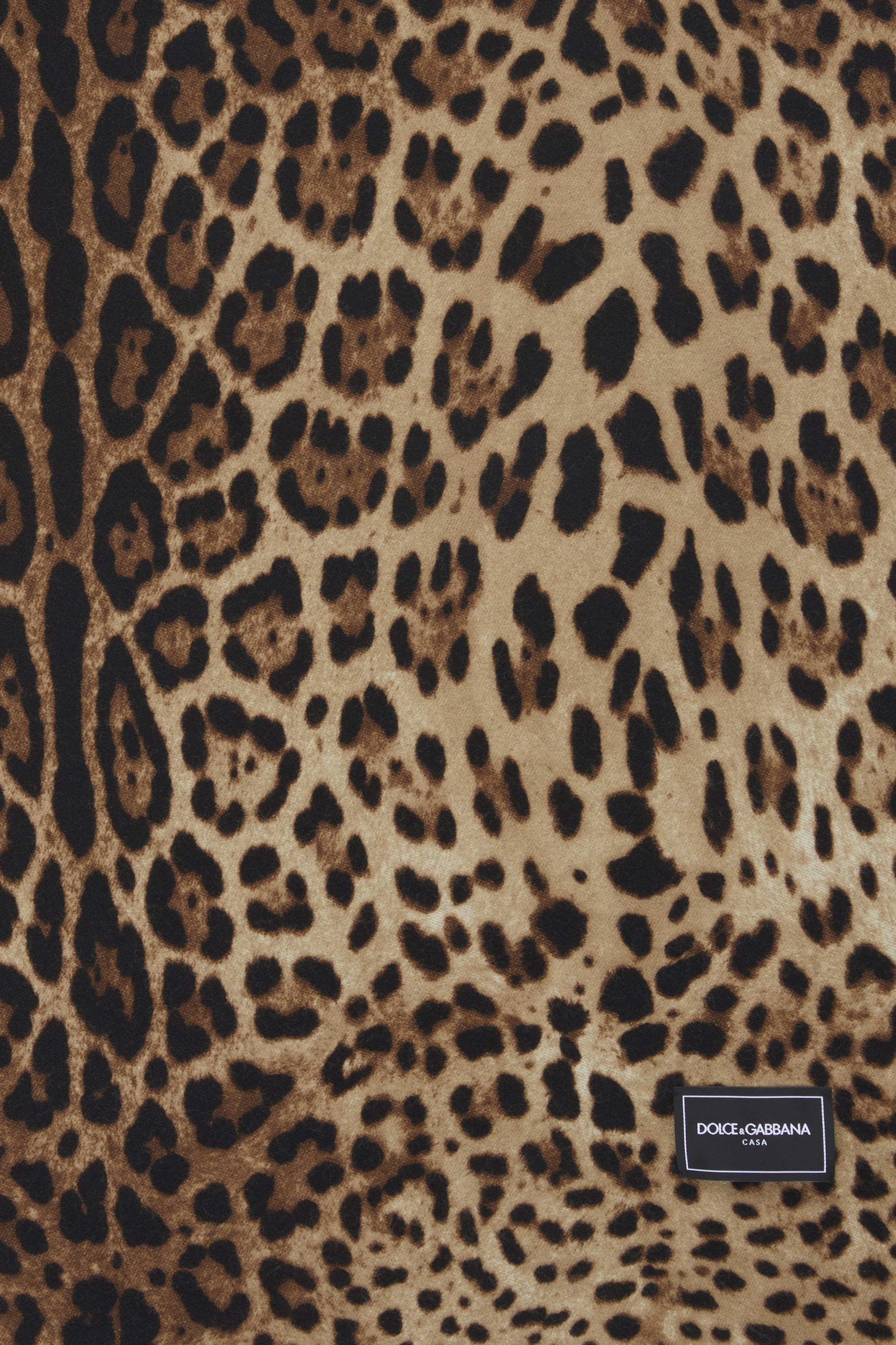 بطانية صوف وحرير بطبعات جلد فهد