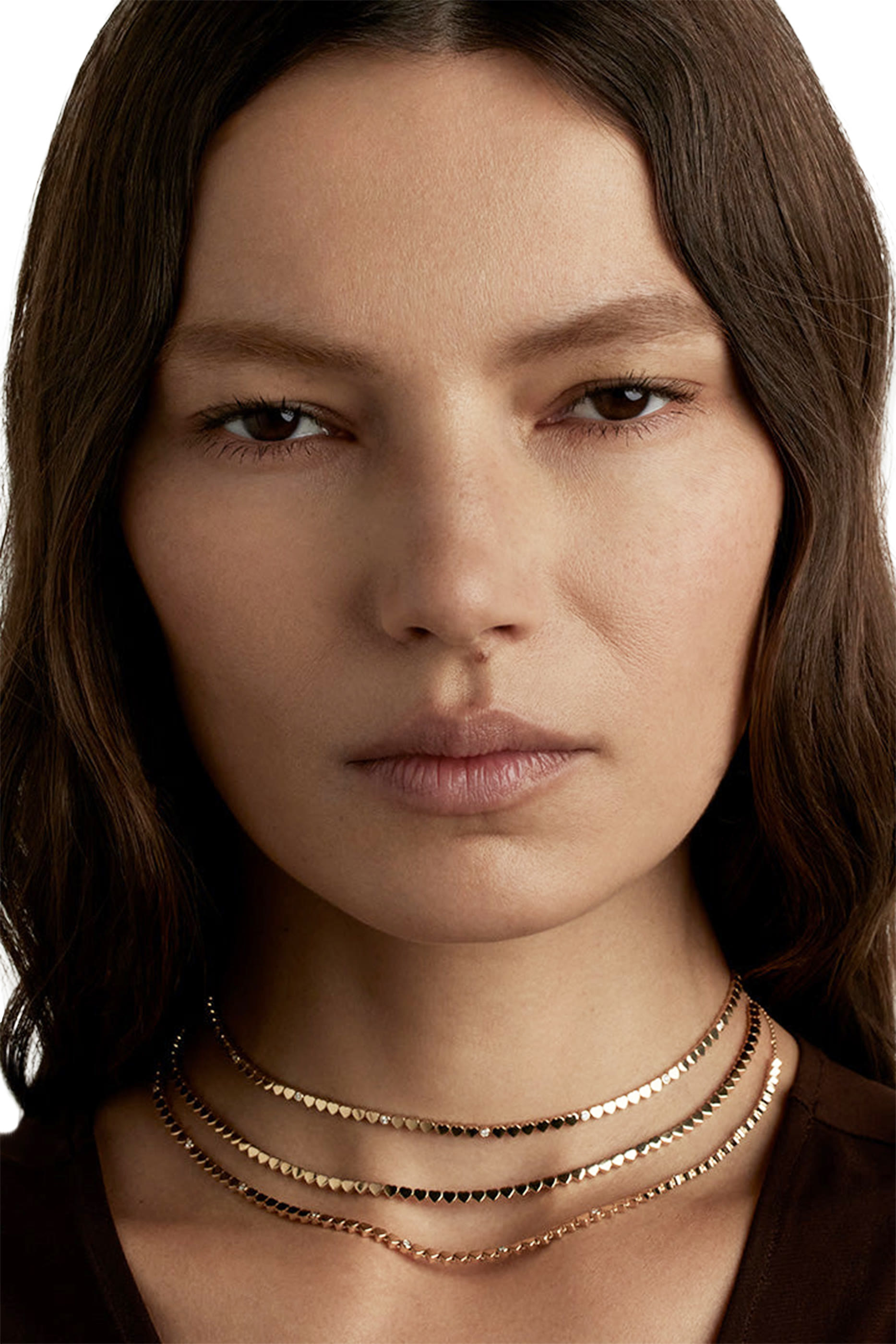 قلادة لوف ان طوكيو، ذهب وردي عيار 18