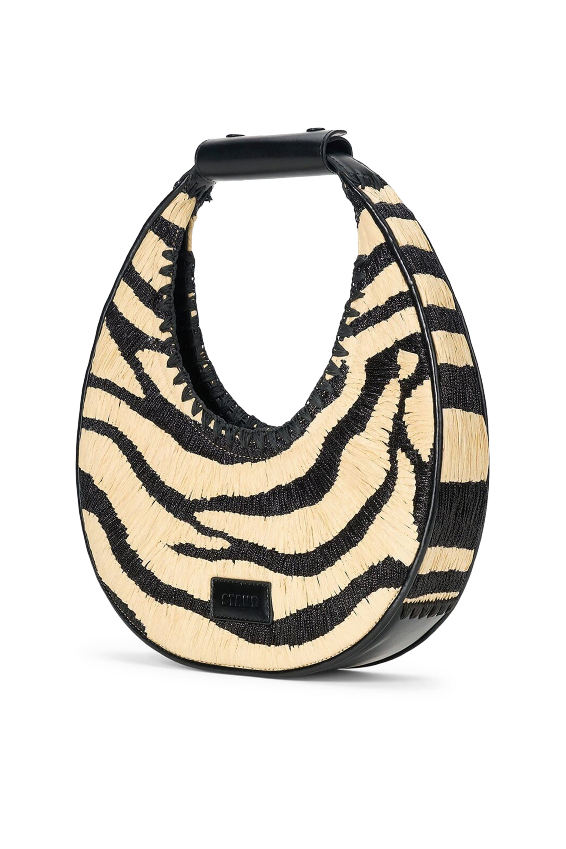 حقيبة بتصميم مقوس خوص