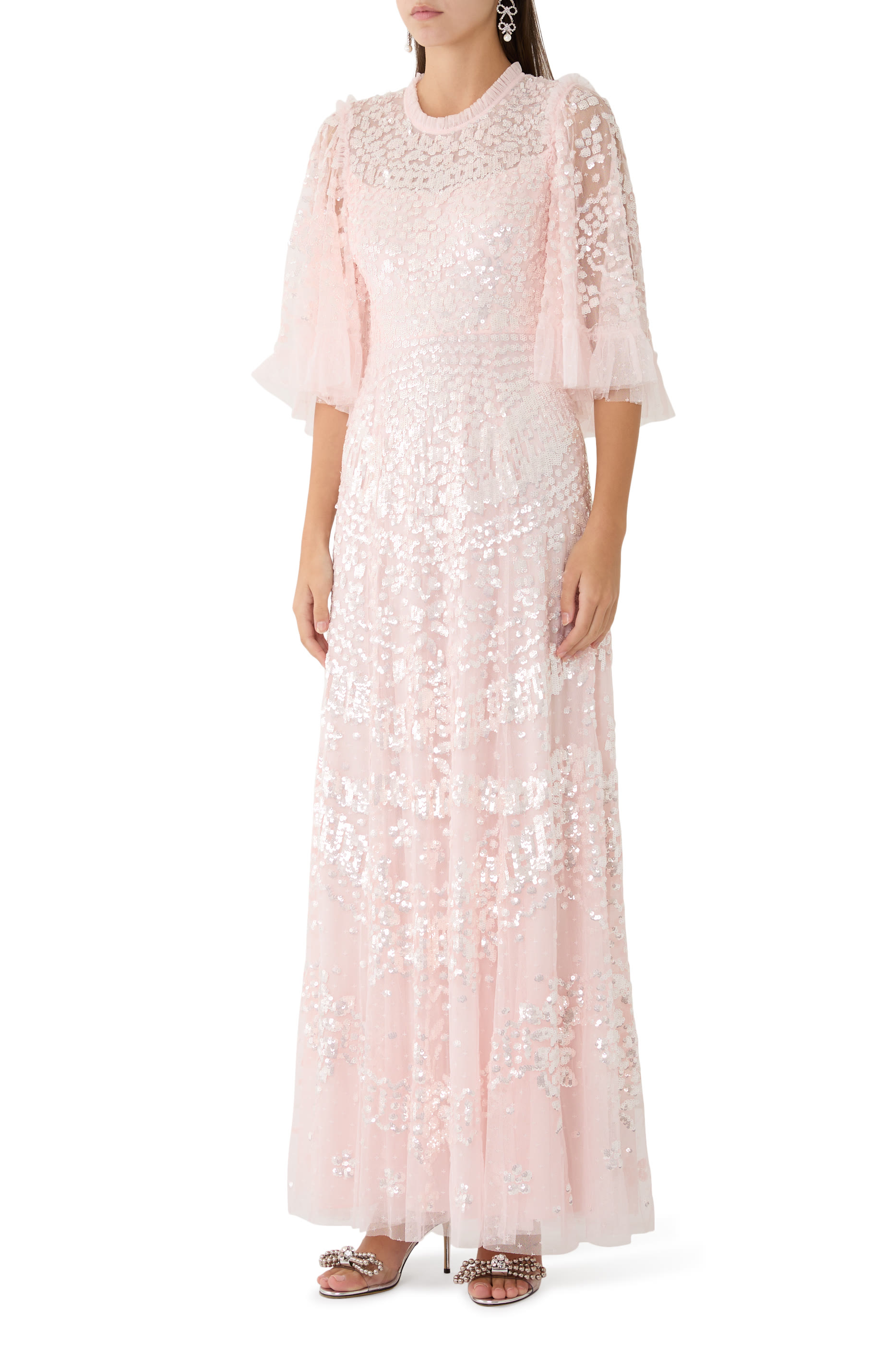 فستان سهرة أنايس مزين بترتر