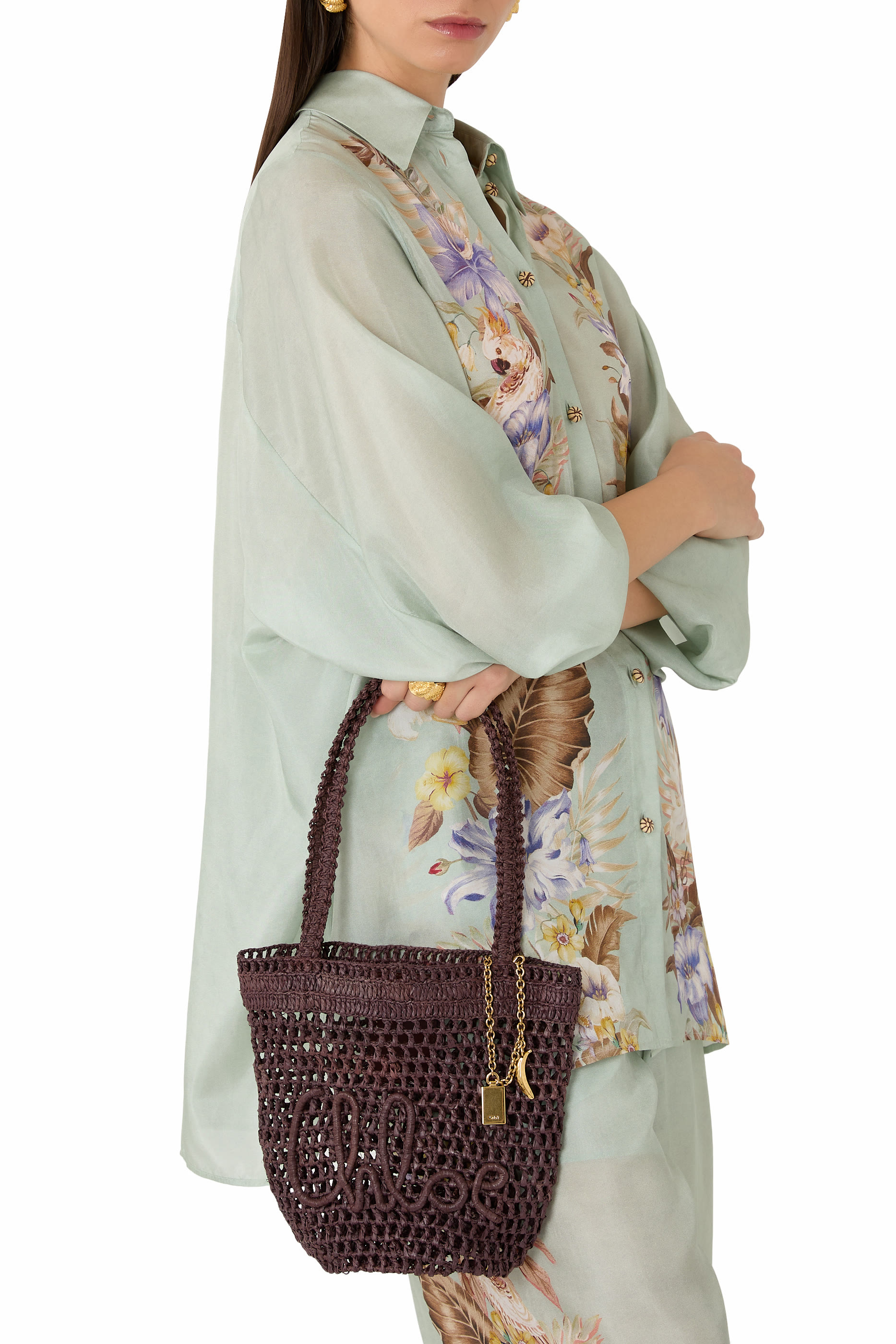 حقيبة يد سمر بانانا صغيرة خوص