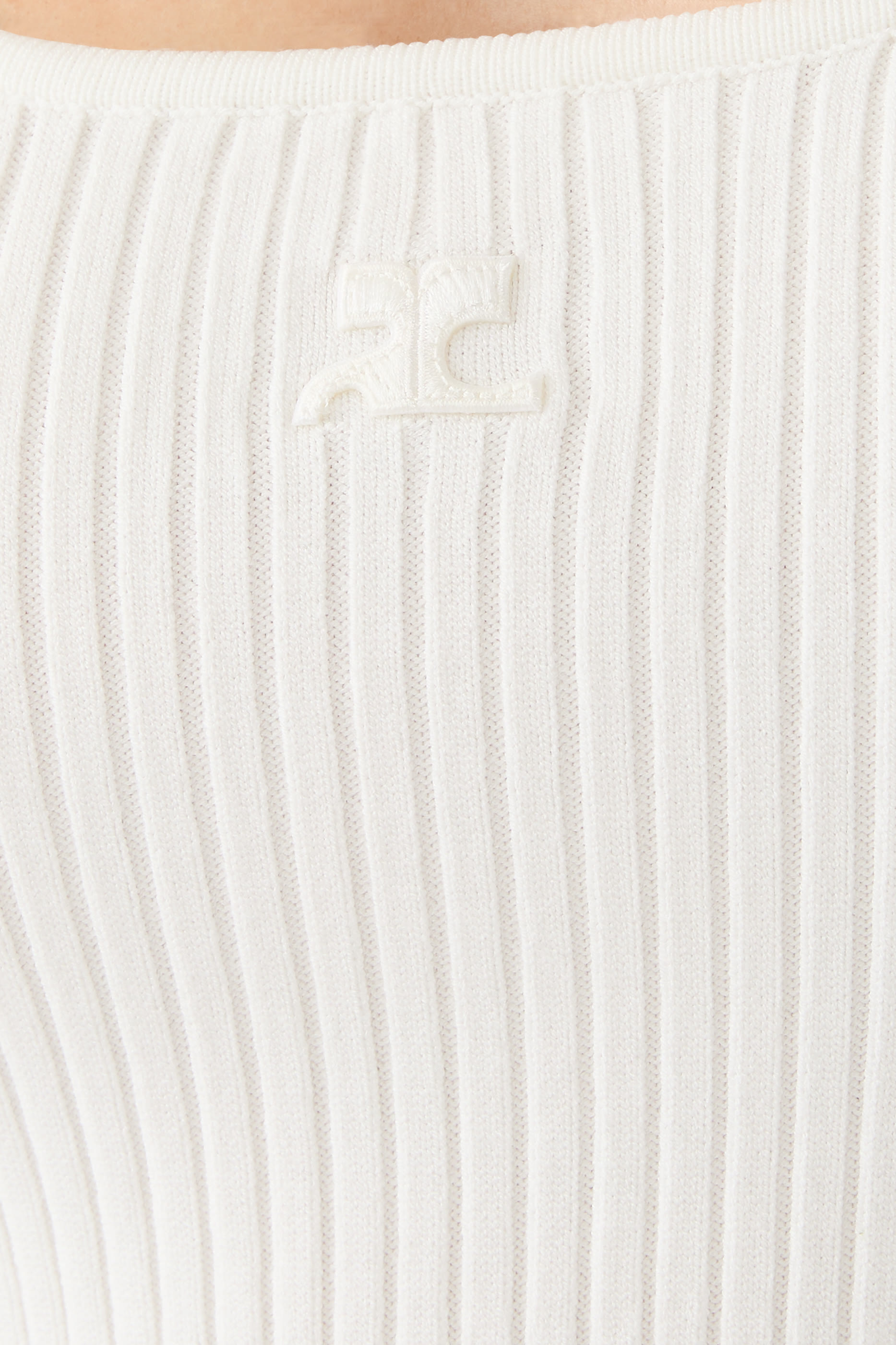 بلوزة ريديشن بلا أكمام نسيج مضلع