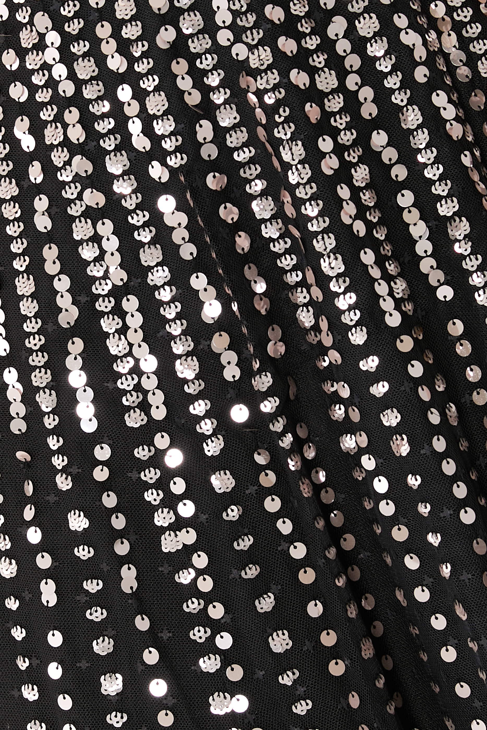 فستان سهرة مونلايت بطول الكاحل بكاب وتطريزات بالترتر