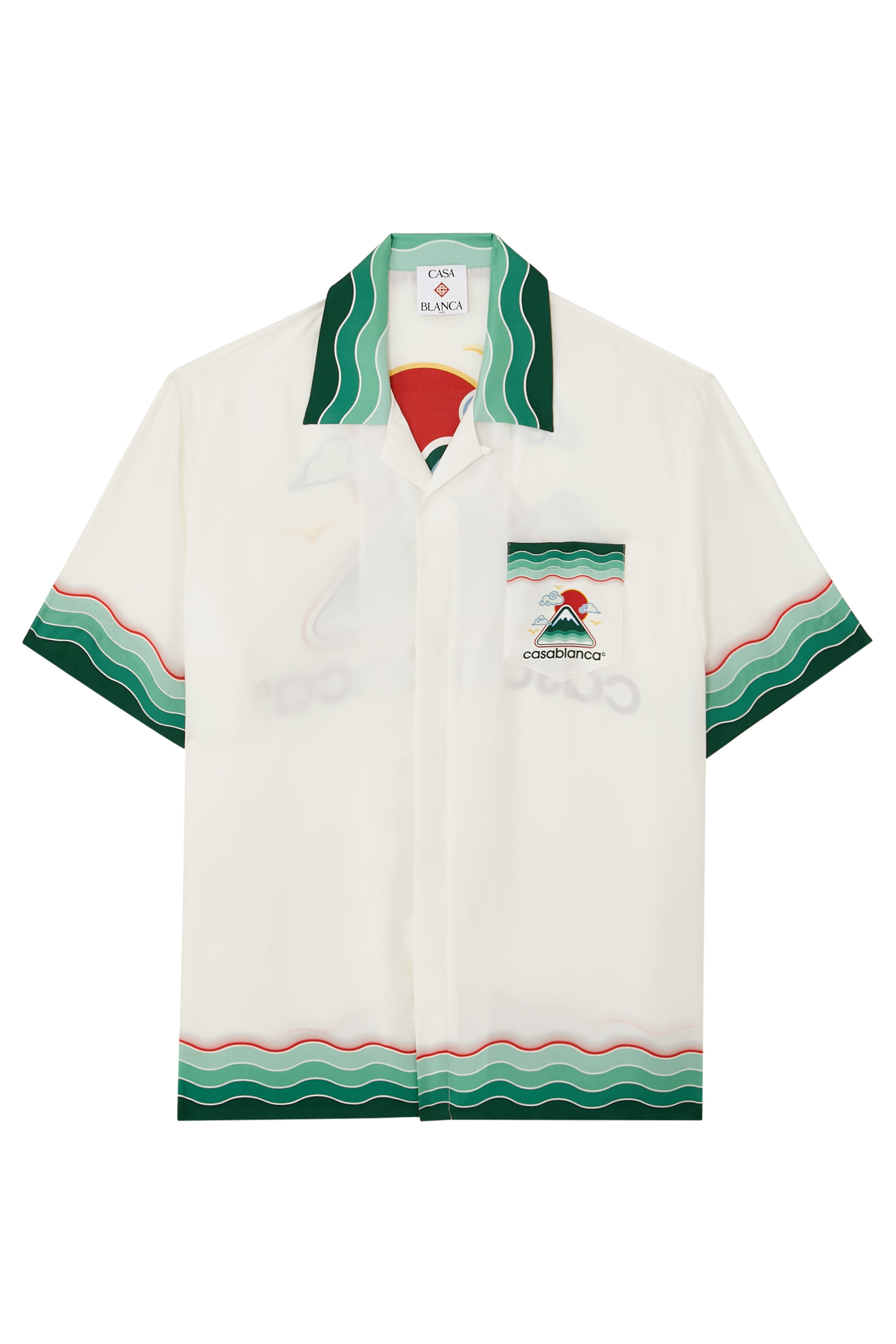 Montagne Ondulée Silk Shirt