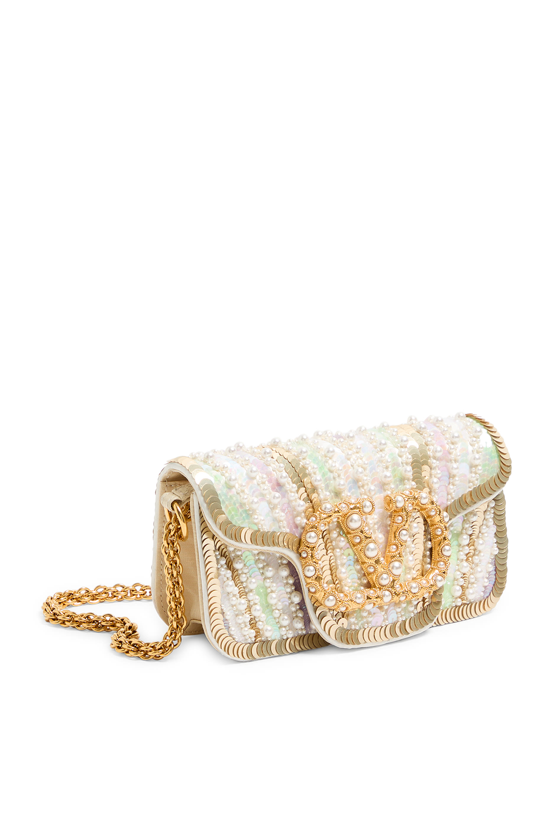 Loc&ograve; Jewel Logo Embroidered Small Shoulder Bag