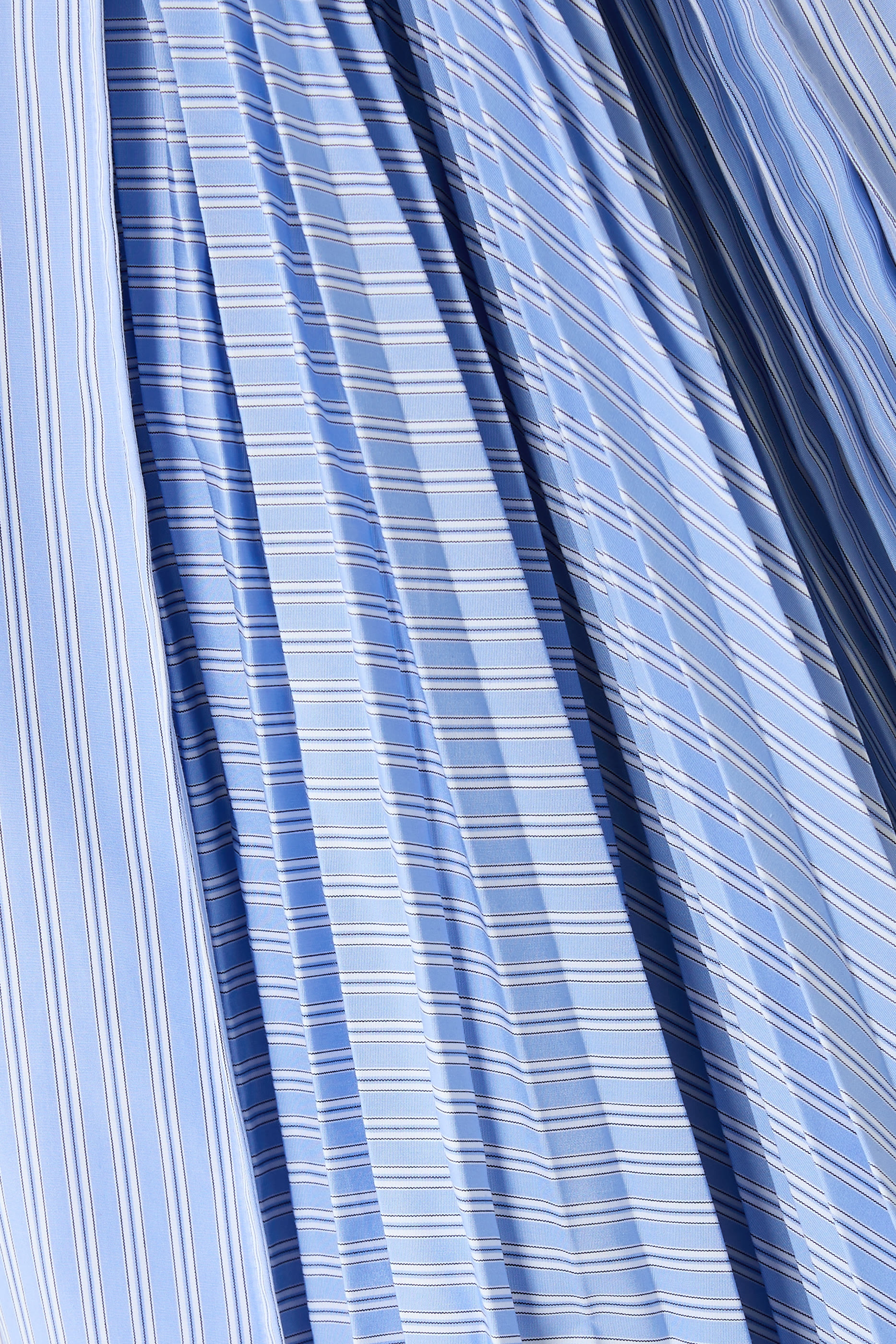 فستان مخطط بوبلين