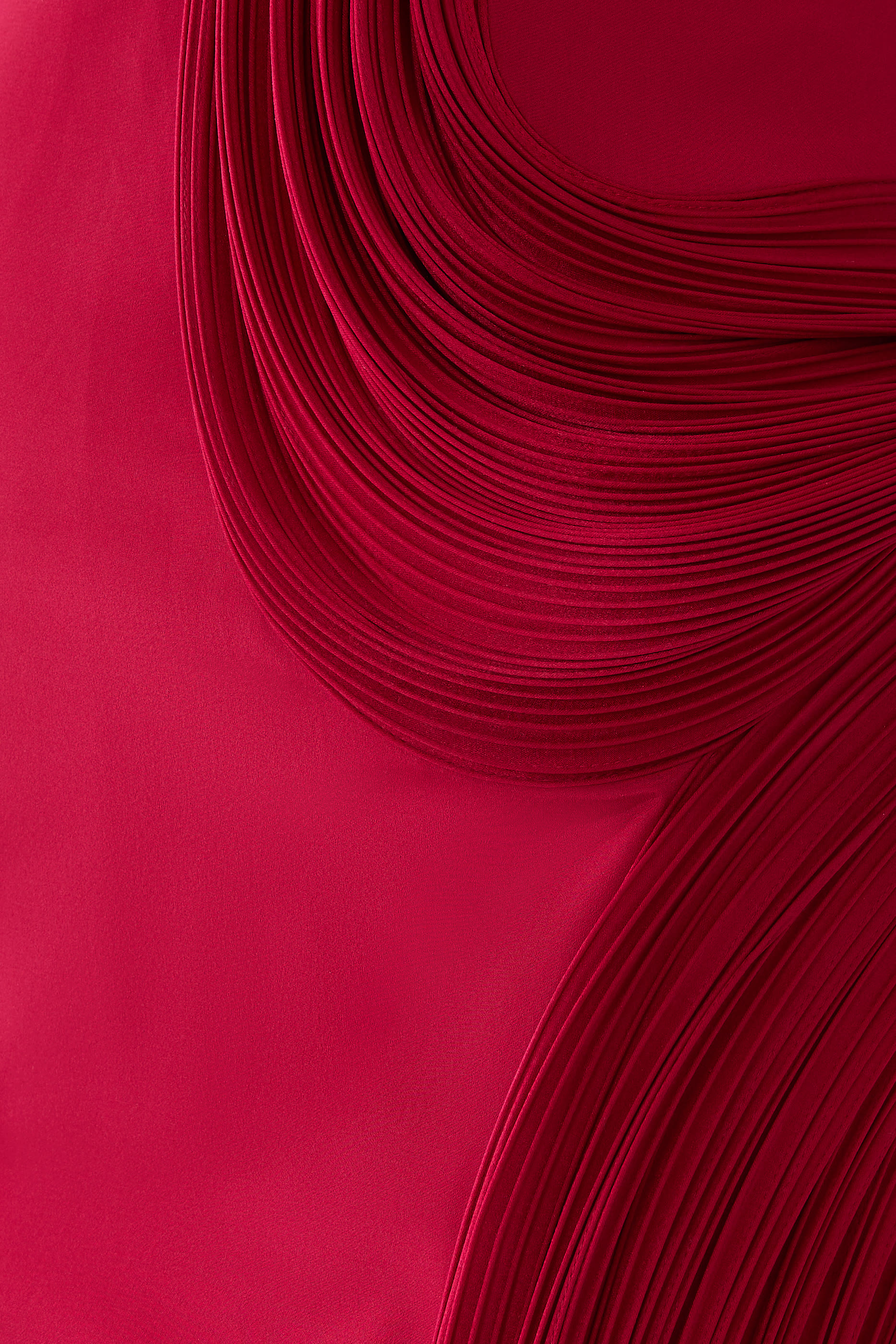 فستان سهرة بجزء مموج