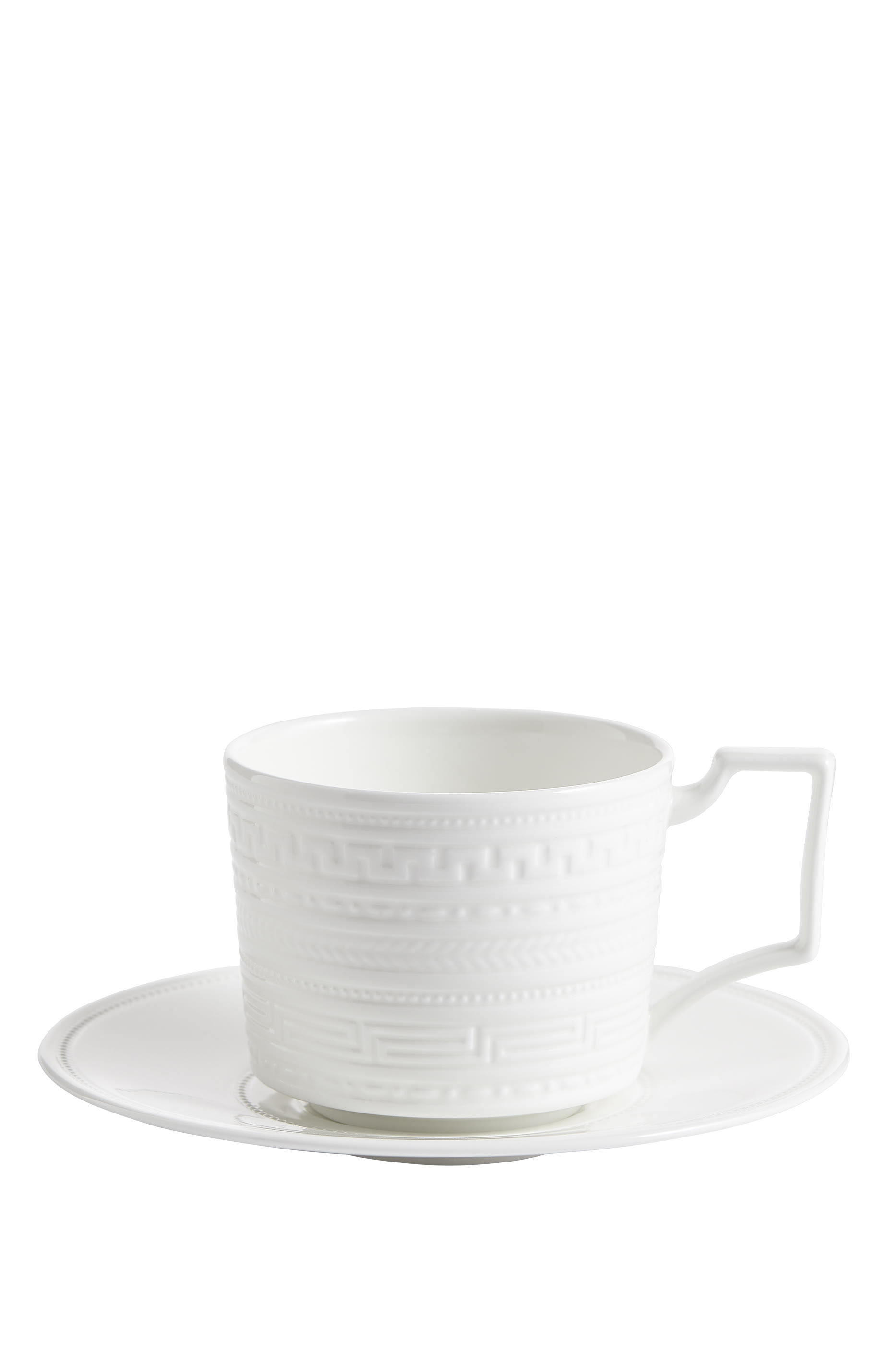 Intaglio Teacup & Saucer