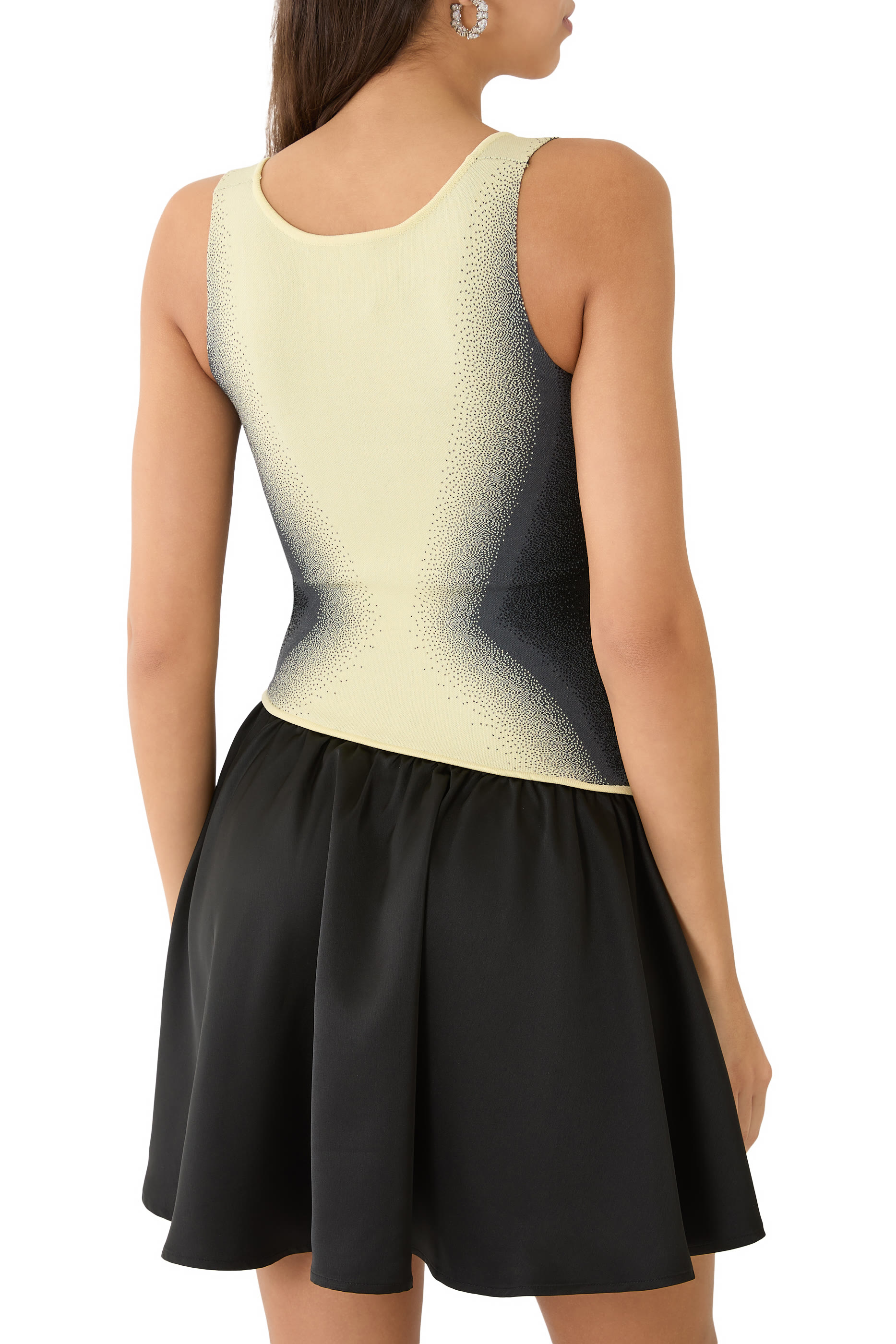 فستان مورا قصير بتصميم وجهين