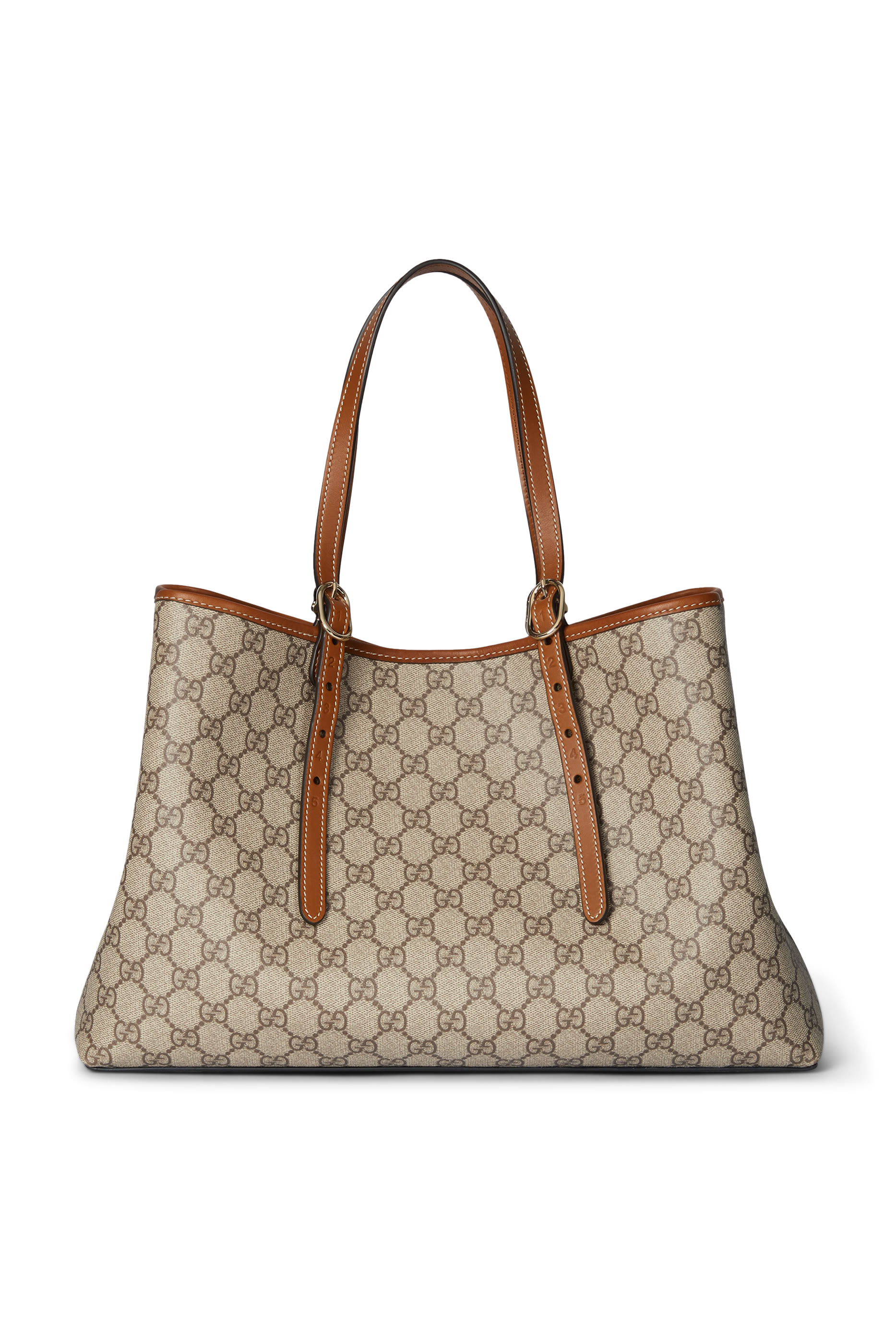 حقيبة يد متوسطة بنقشة حرفي شعار الماركة