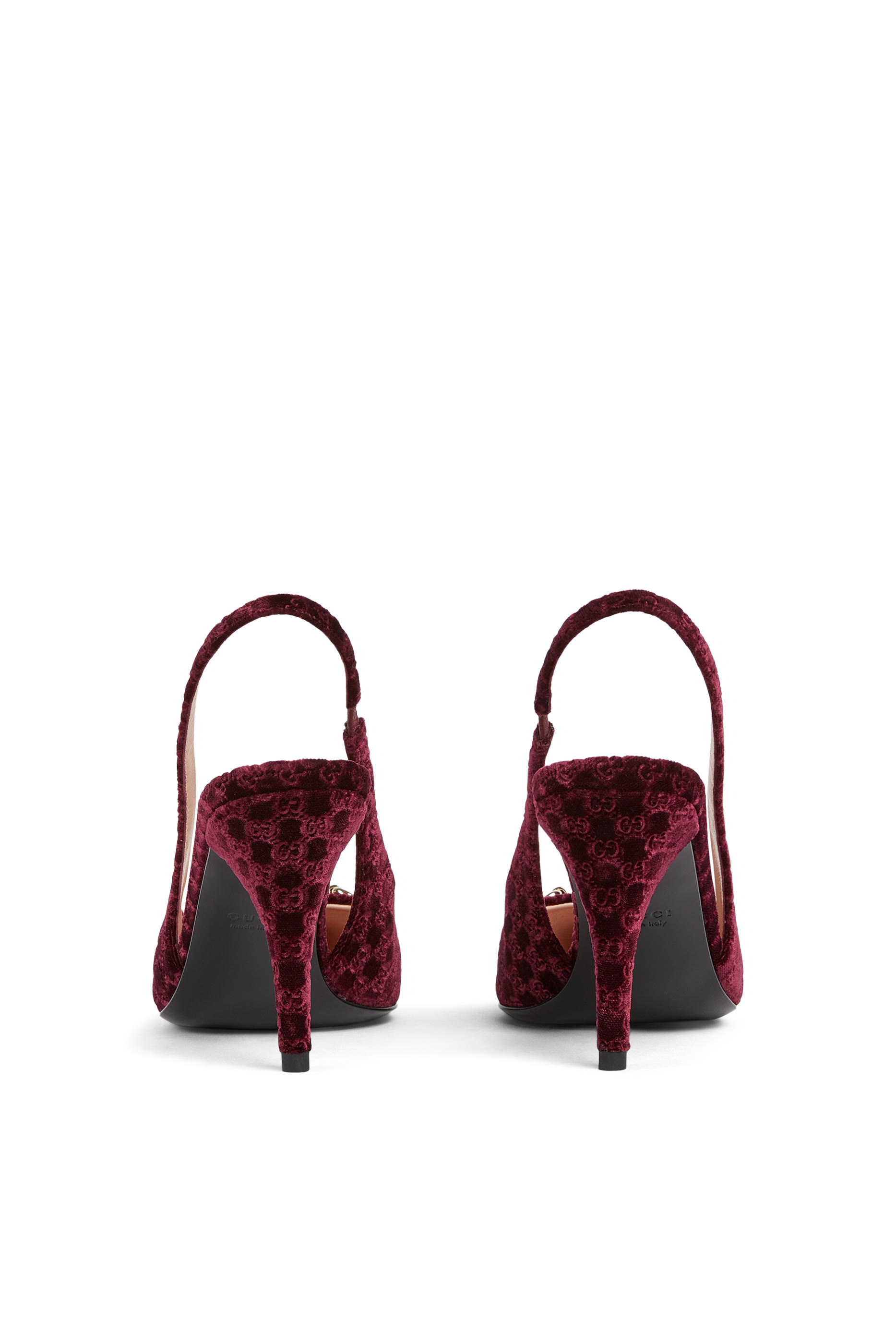 حذاء كلاسيكي بسير خلفي 85 مزين بشعار الماركة