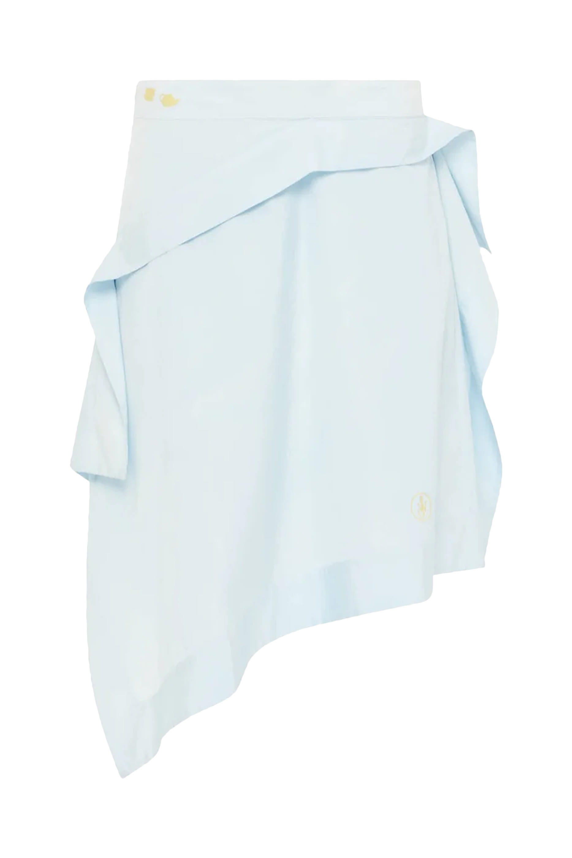 تنورة بتصميم غير متماثل بتفاصيل درابيه