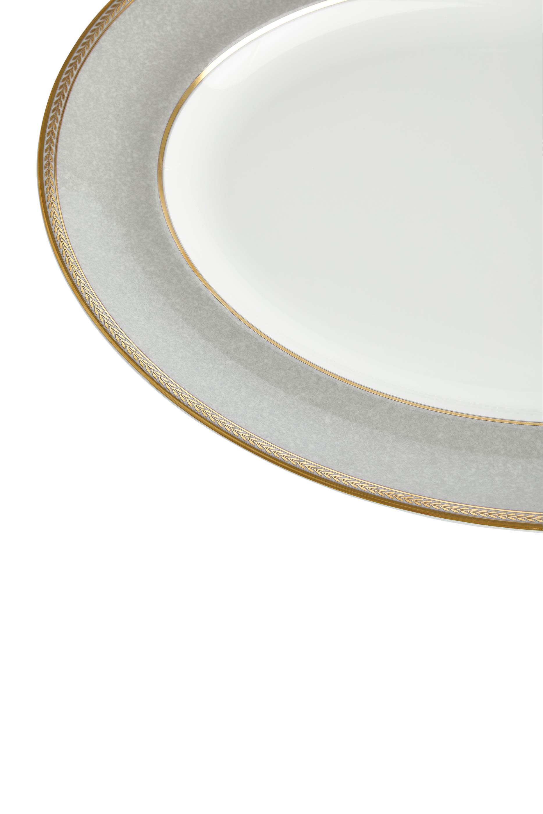 طبق تقديم رينيسانس رمادي  بتصميم بيضوي