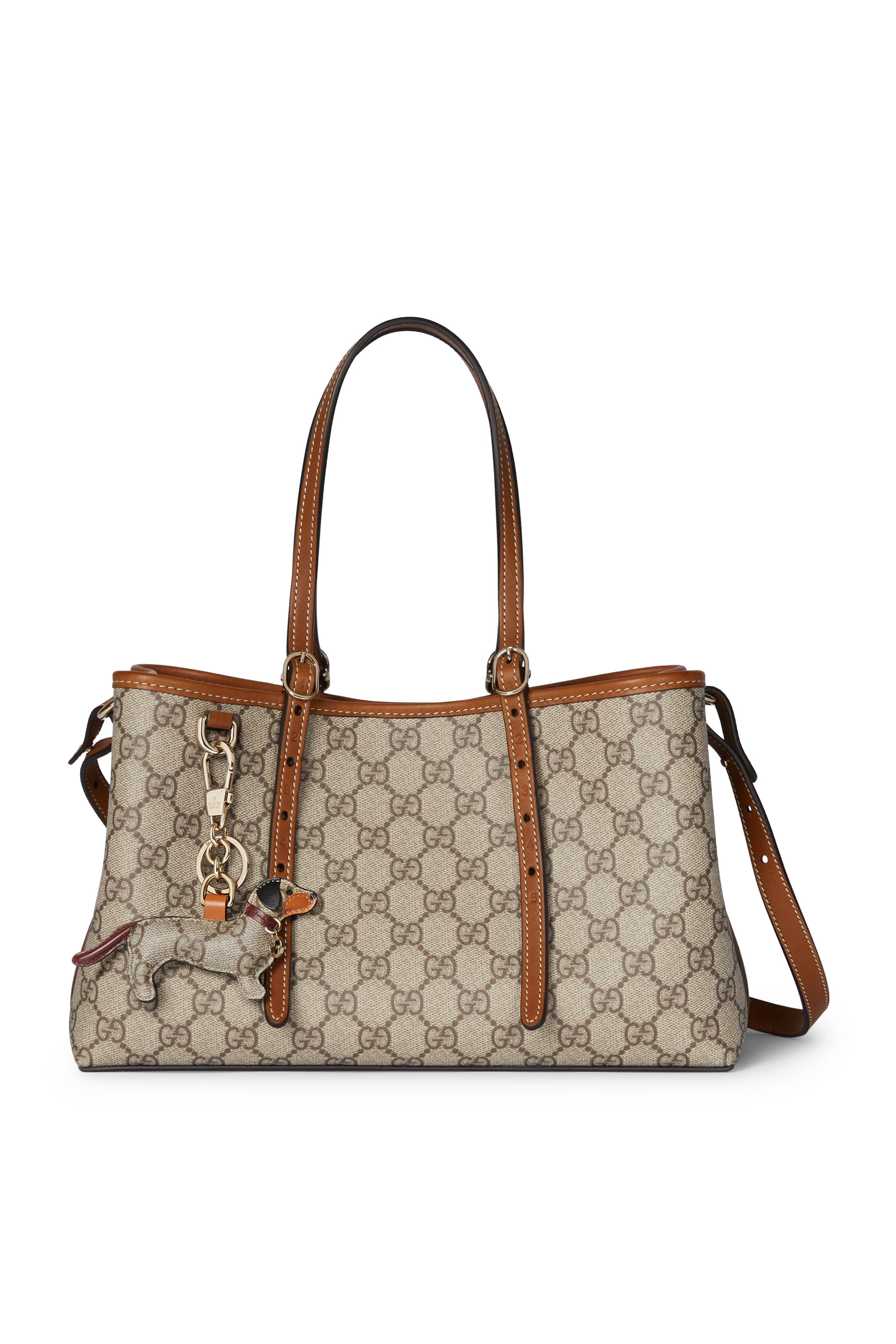 حقيبة يد صغيرة بنقشة حرفي شعار الماركة