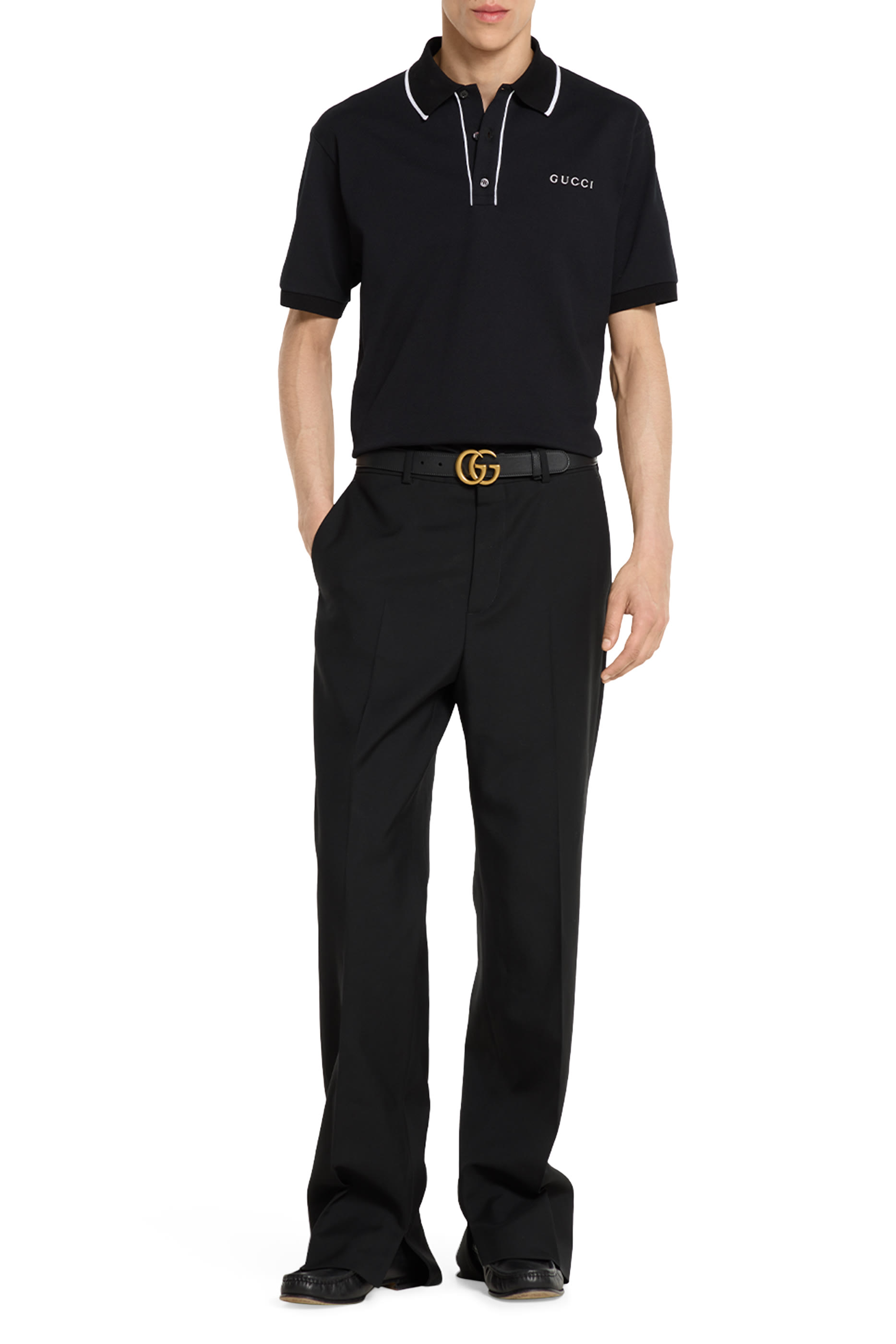 Embroidered Cotton Piquet Polo Shirt