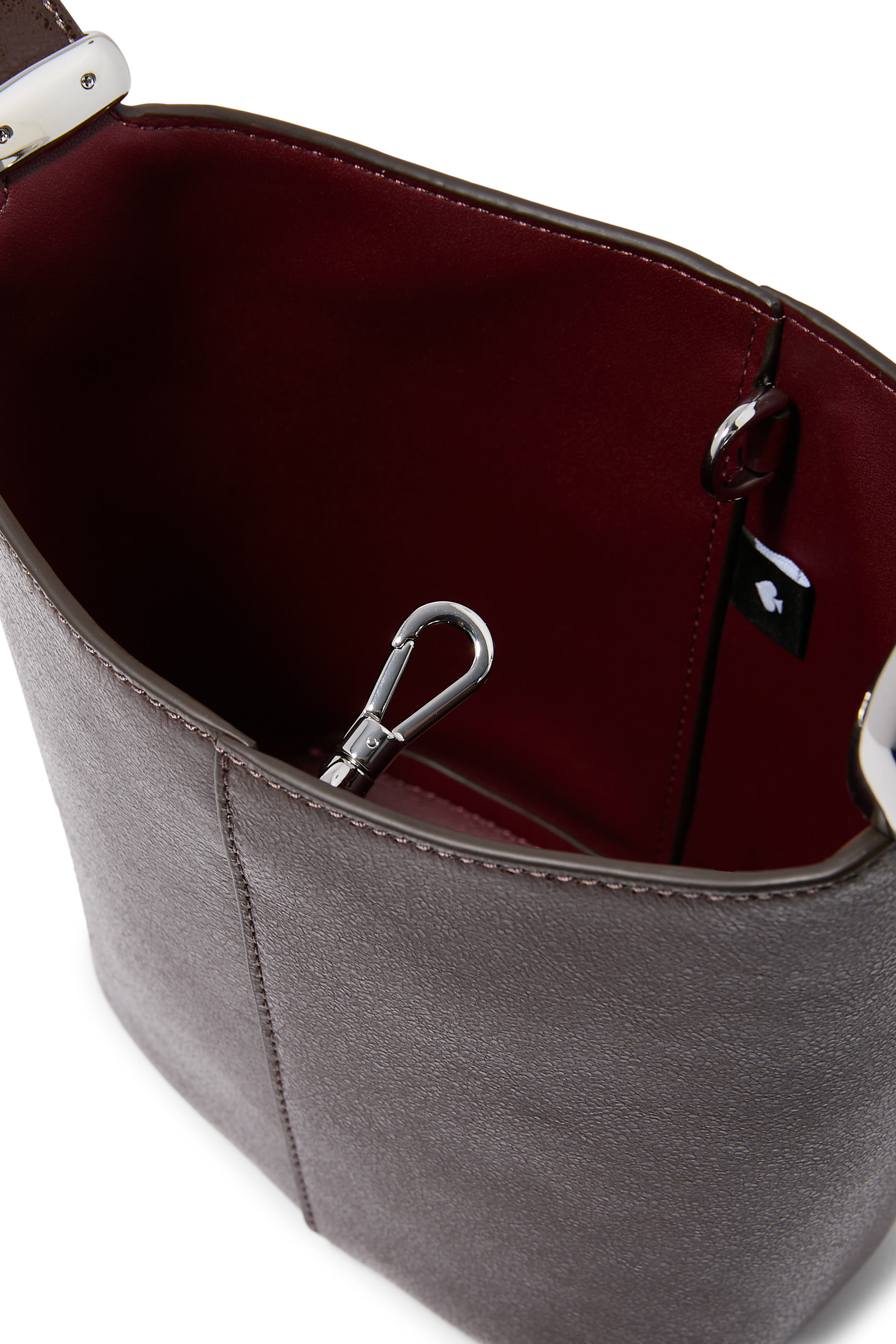 حقيبة باكيت هالو صغيرة جلد لامع