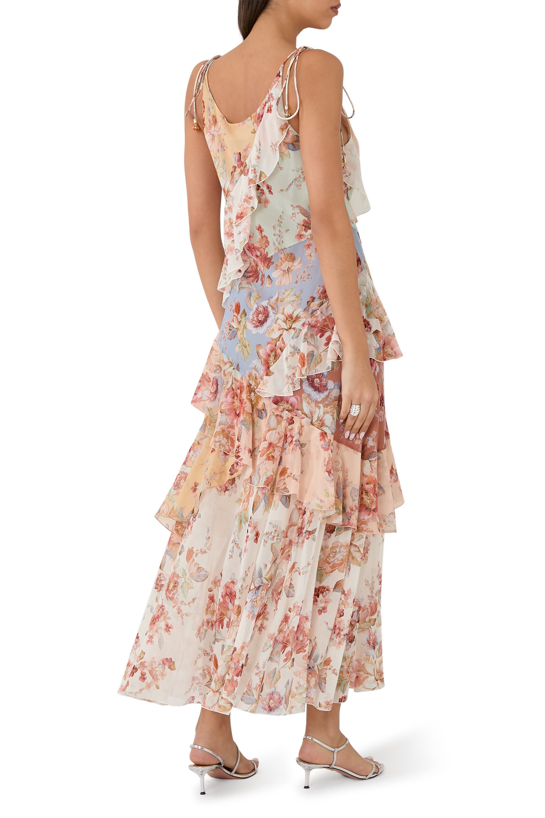 فستان أوكين سهل الارتداء بكشكش