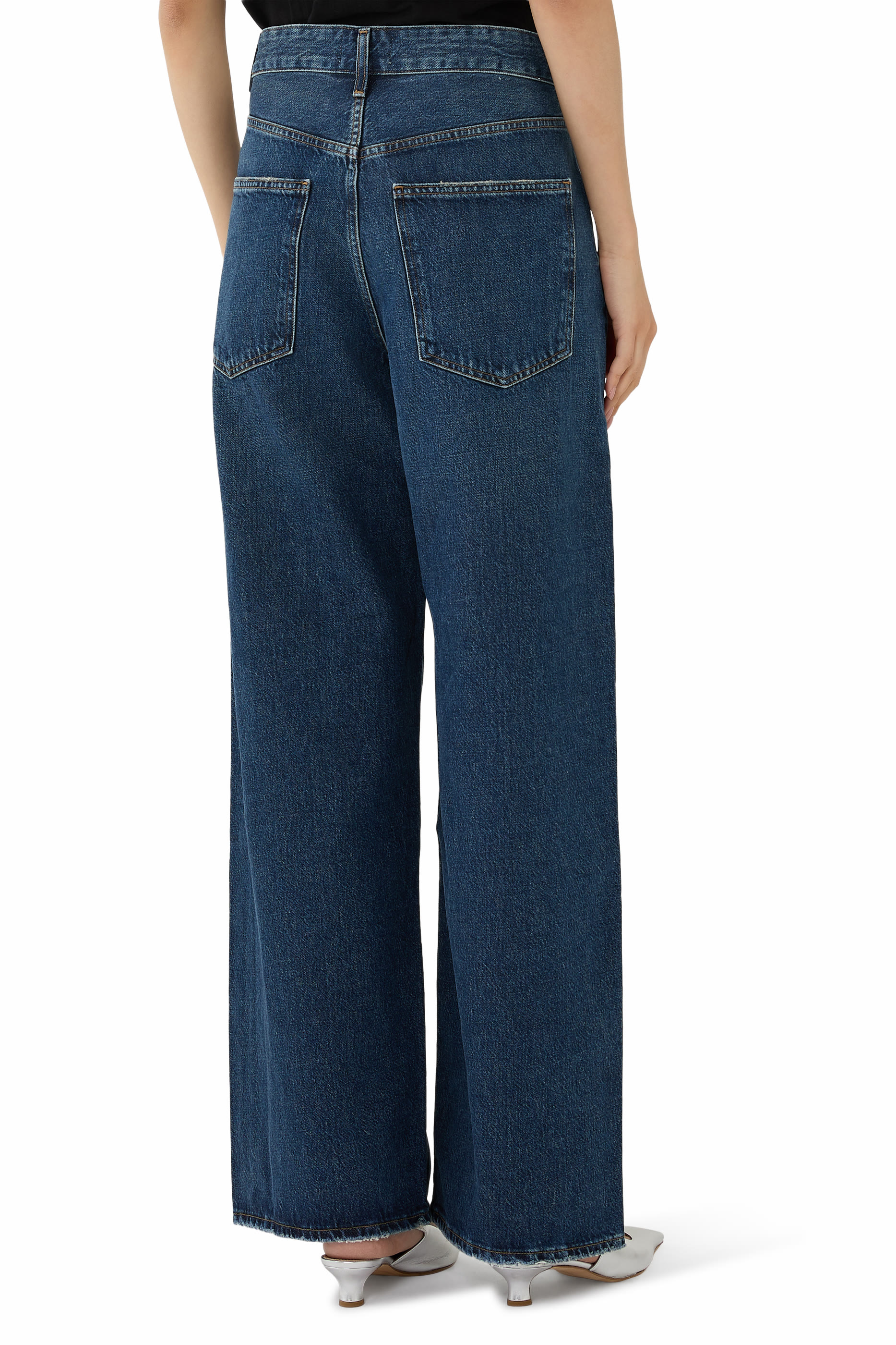 بنطال جينز فانا بطيات