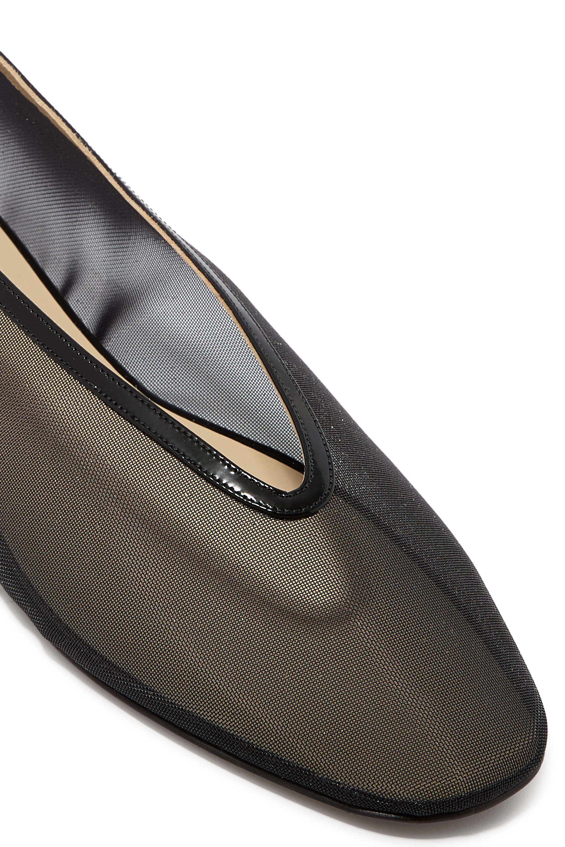 حذاء بالرينا لونا بكعب مسطح قماش شبكي