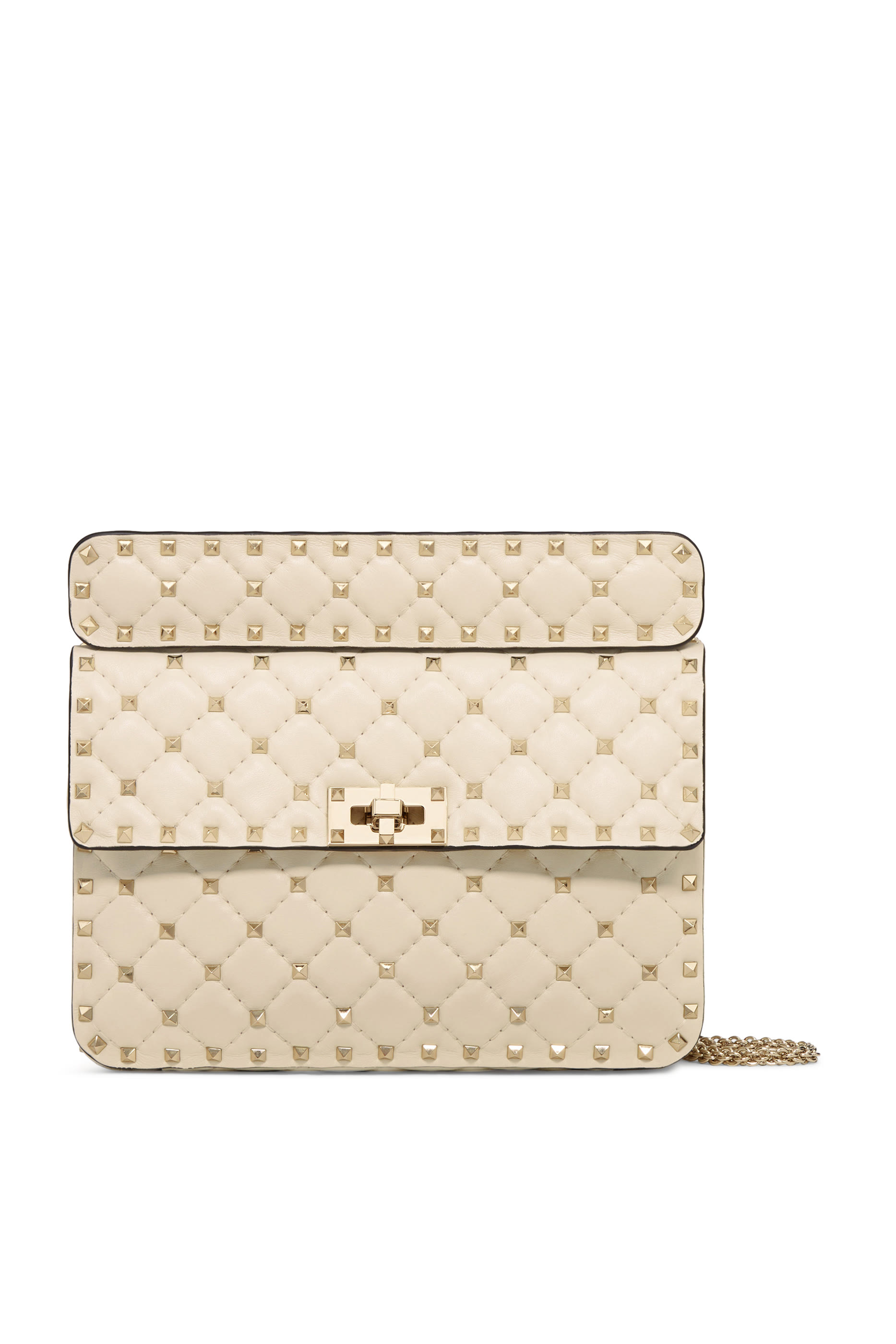 حقيبة كتف بحلي هرمية مدببة