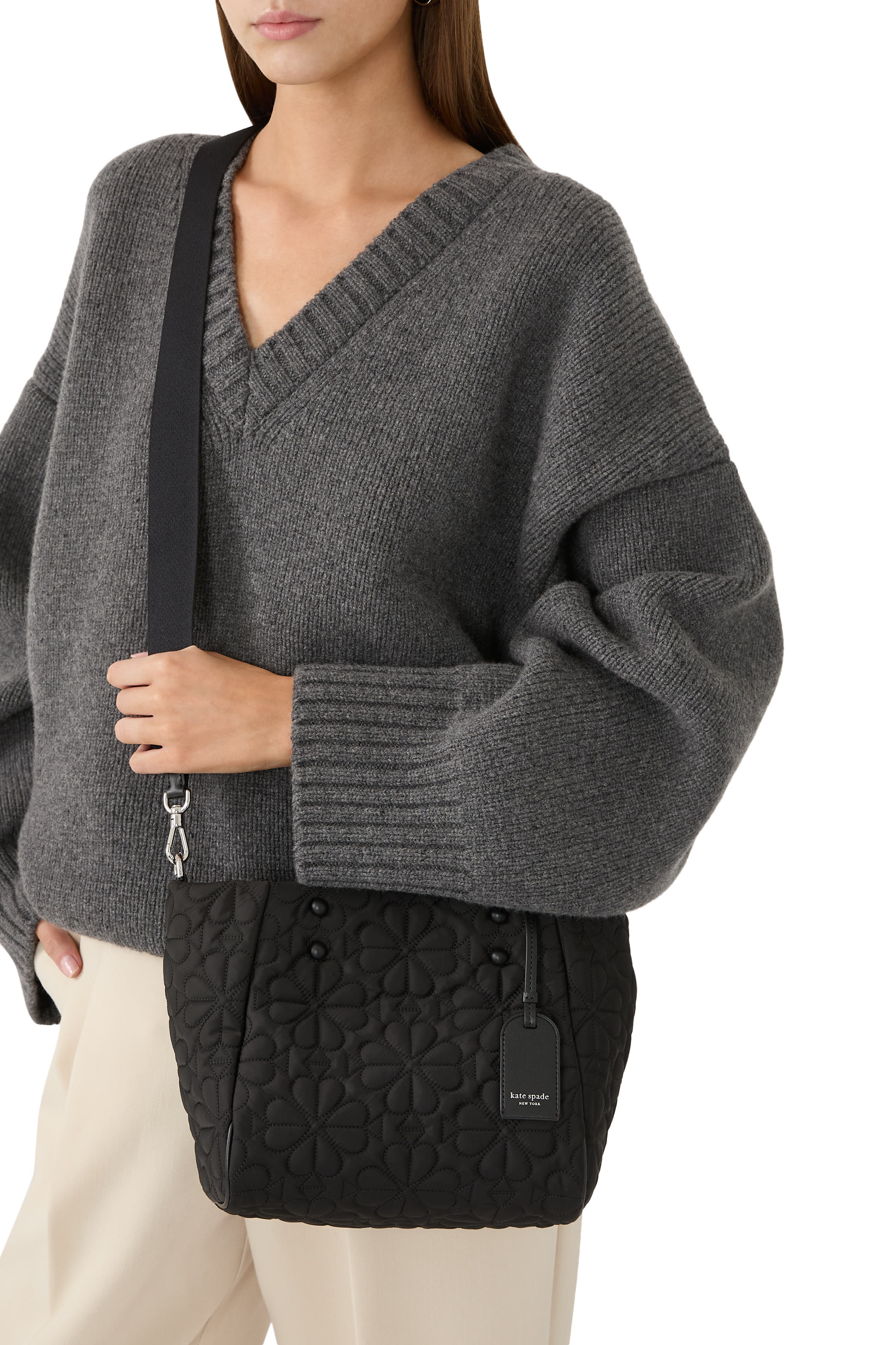 حيبة يد تيلي صغيرة بتصميم مبطن