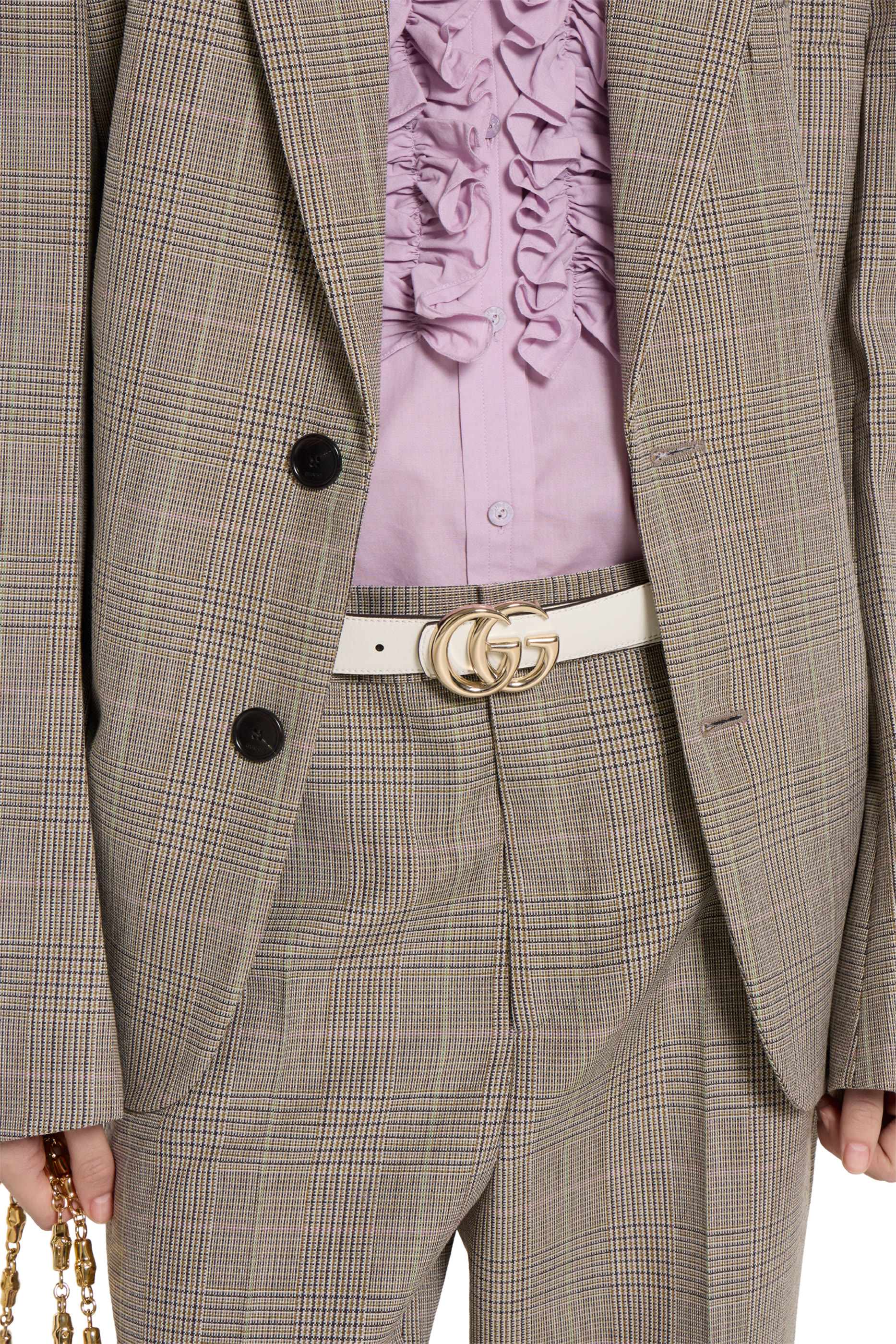 حزام عريض مارمونت مزين بحرفي شعار الماركة