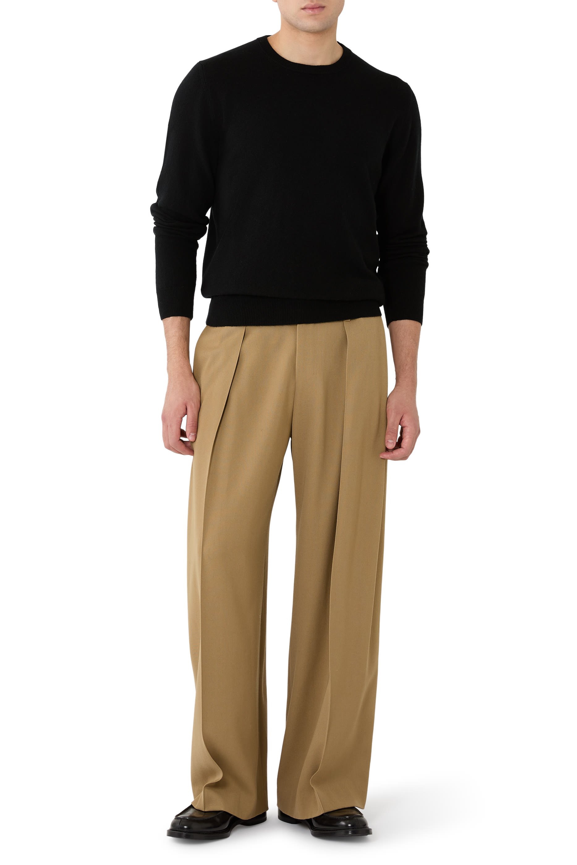 سترة بياقة ضيقة كشمير