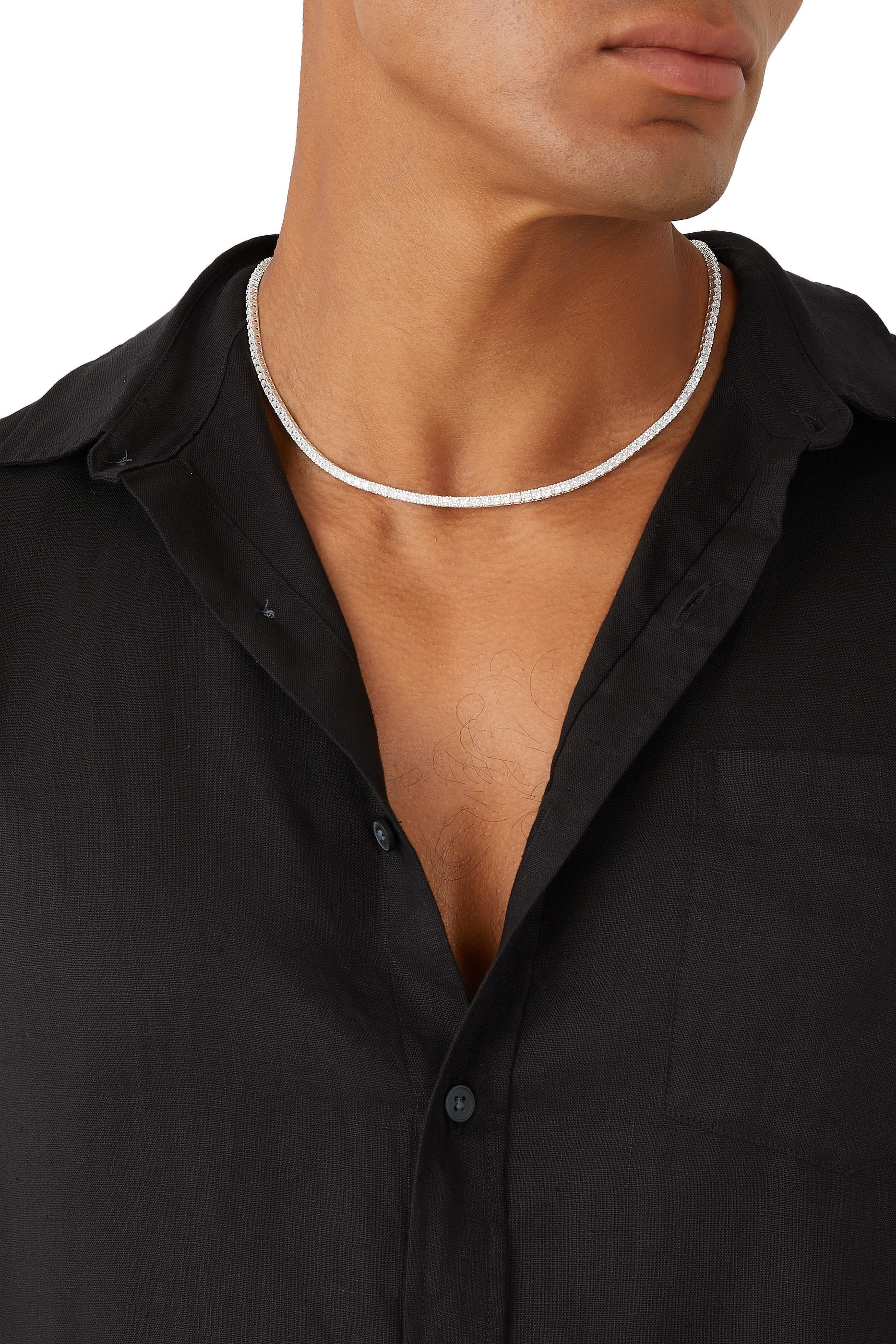 قلادة كلاسيكو تنس بتصميم سلسلة