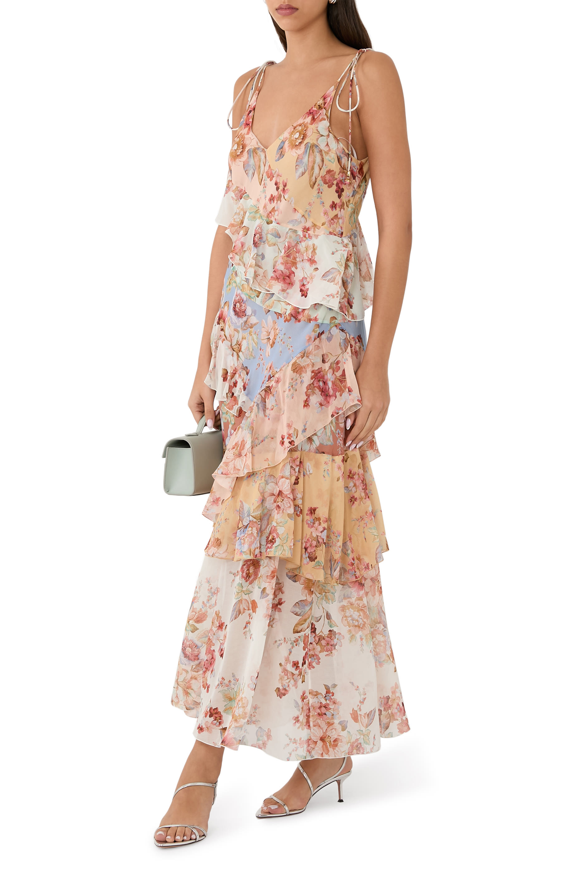 فستان أوكين سهل الارتداء بكشكش