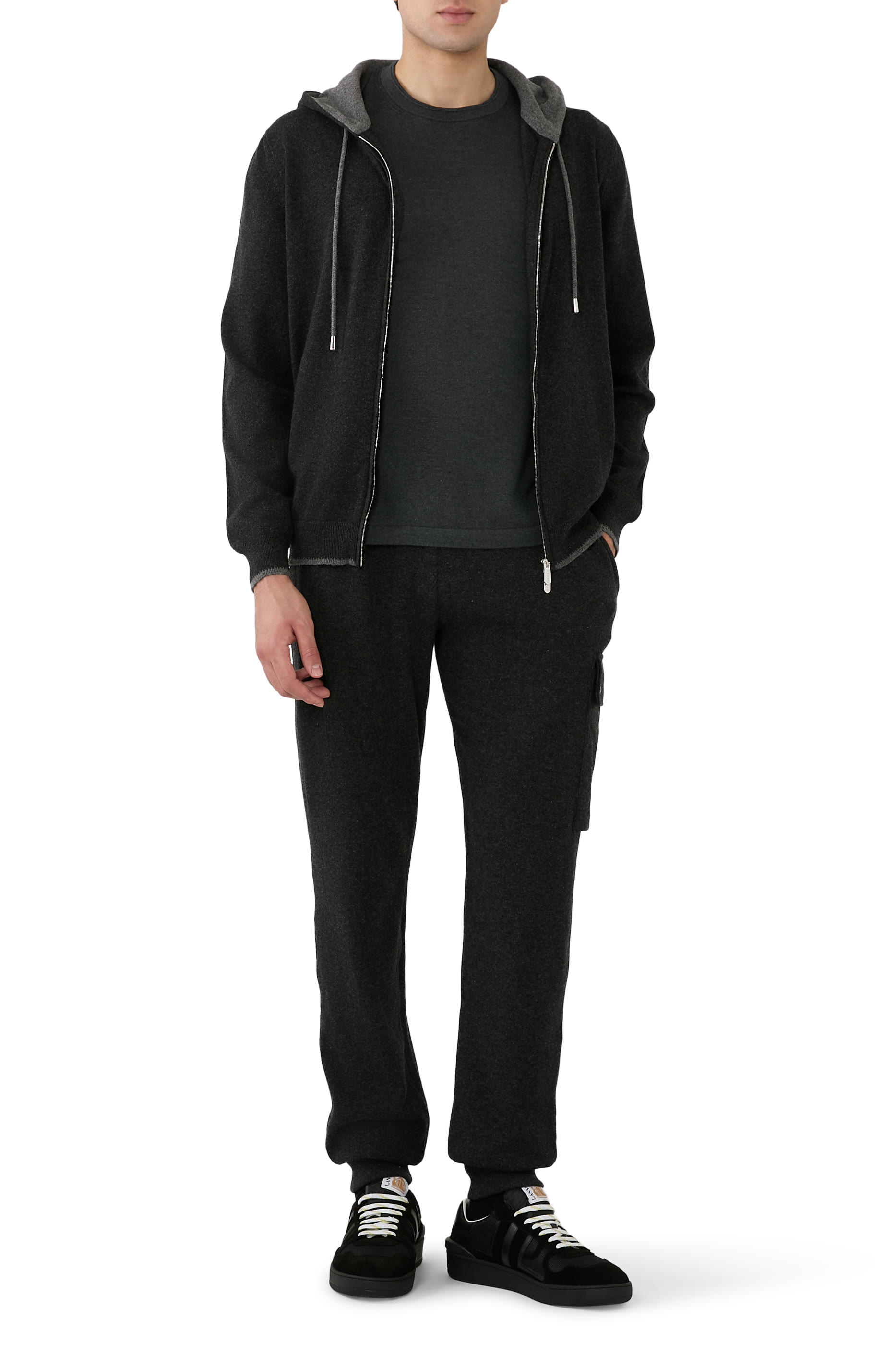 Drawstring Cashmere Jogging Pants