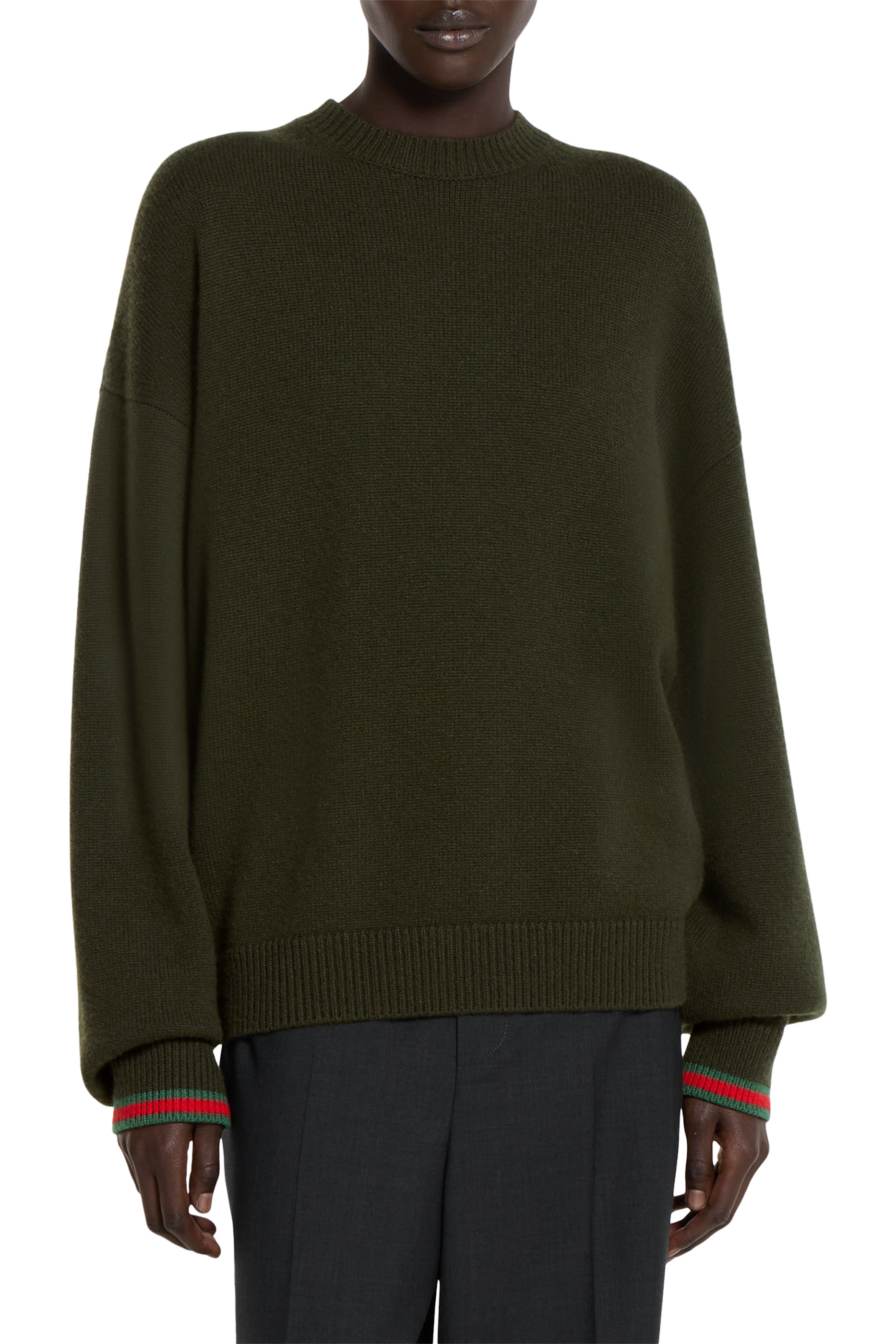 كنزة بشريط ويب صوف كشمير