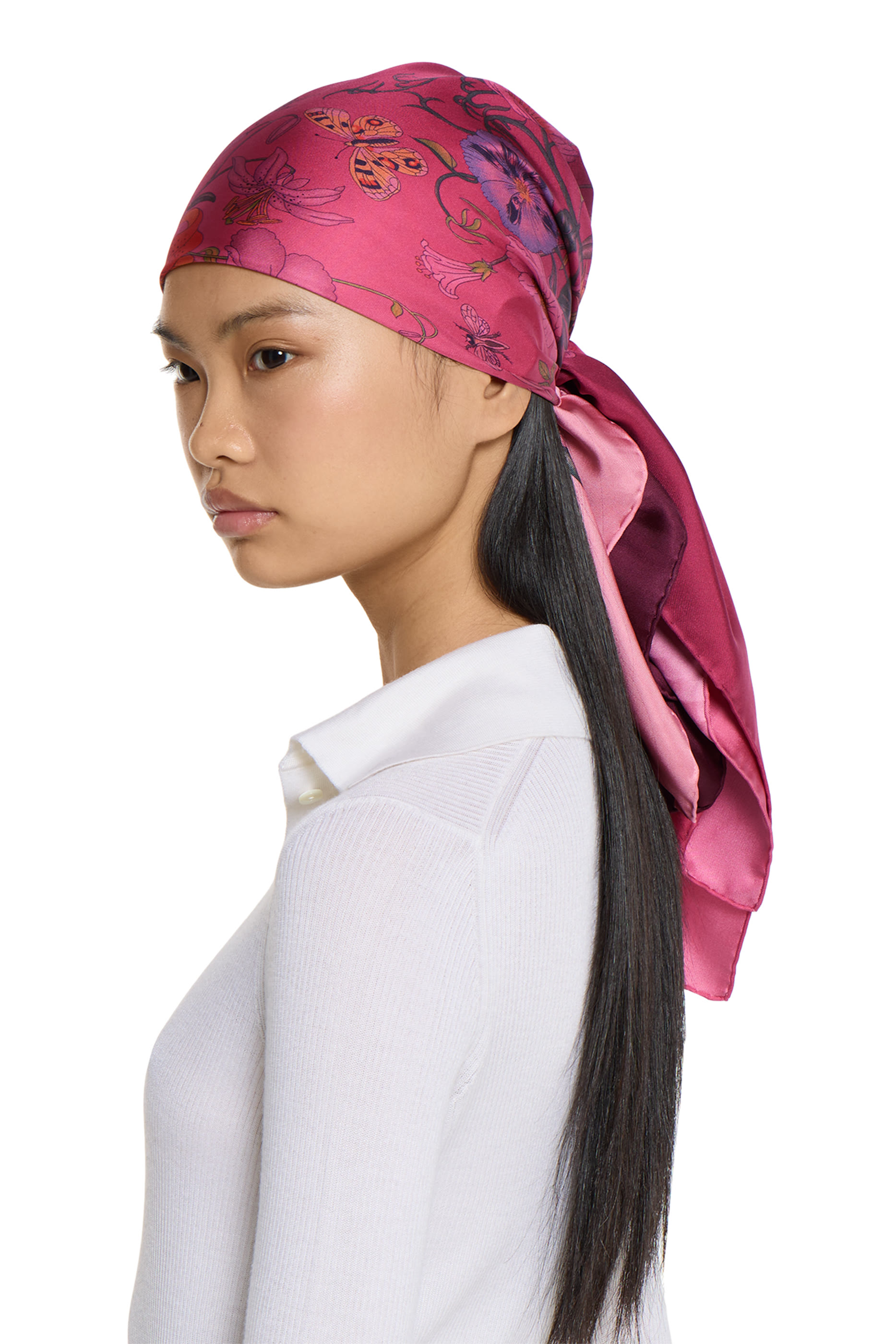 Printed Silk Carr&eacute;