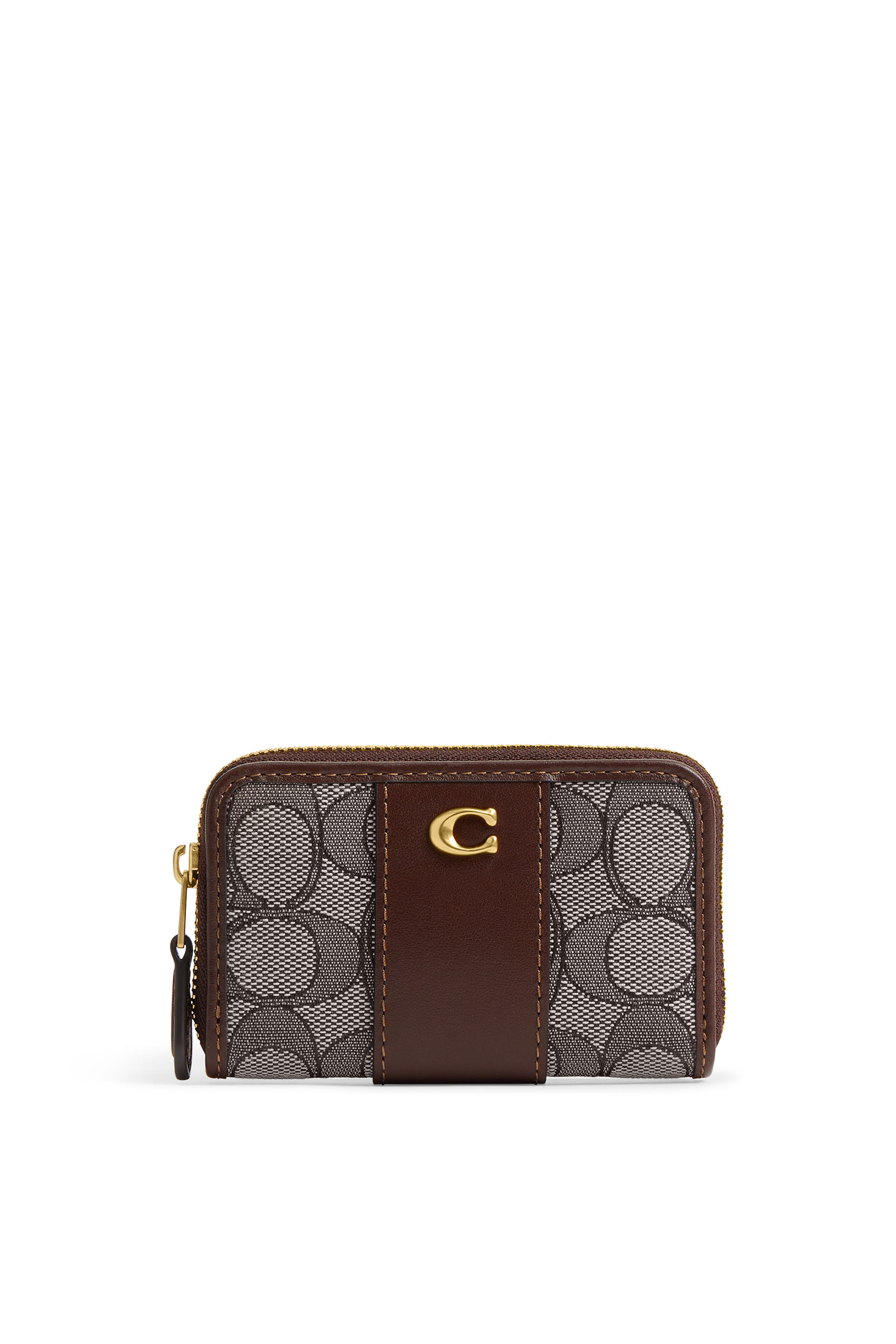 حافظة بطاقات إسنشال صغيرة بسحاب محيط جاكار بشعار الماركة