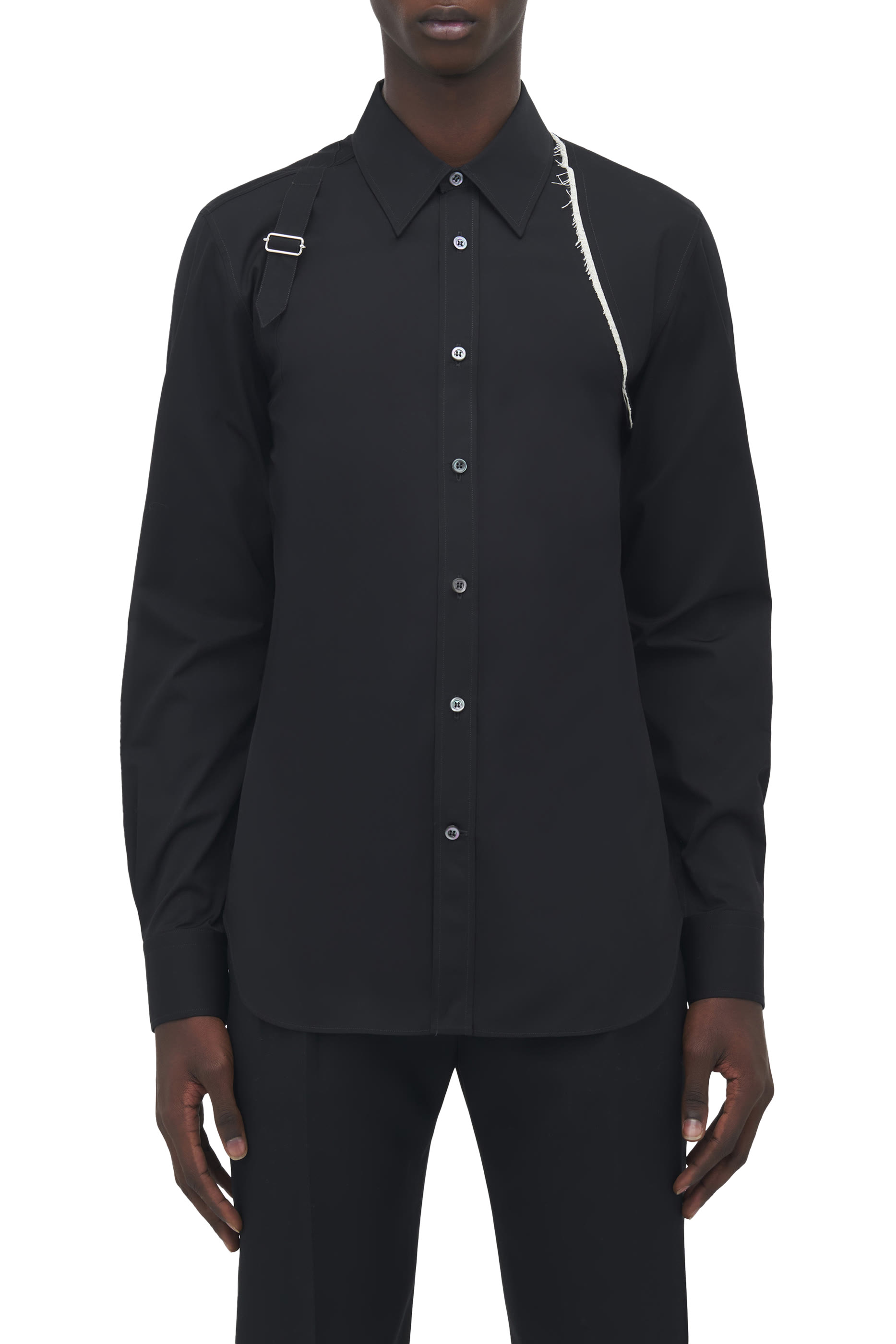 Raw Edge Canvas Harness Shirt