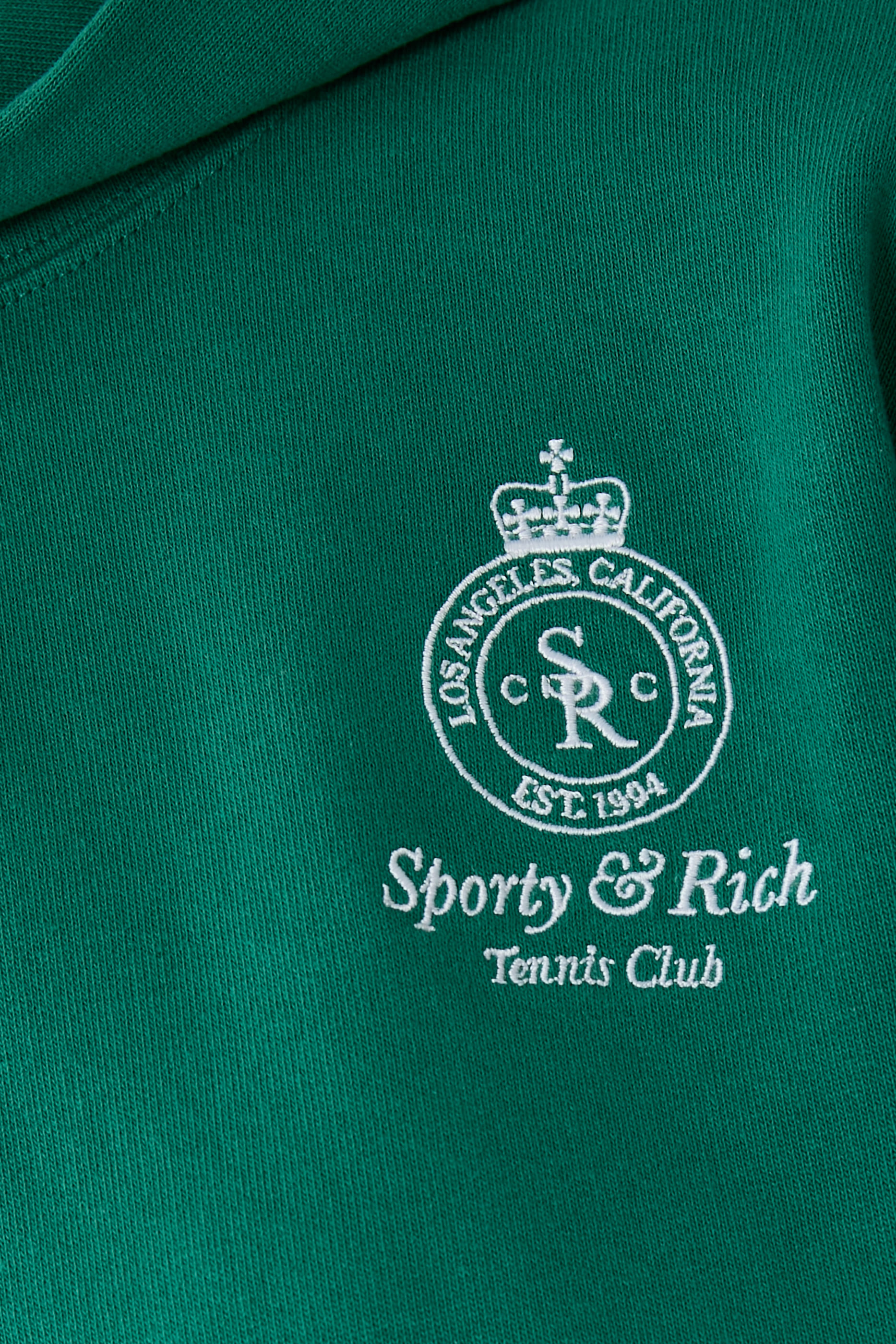 هودي قصير بشعار كراون تنس