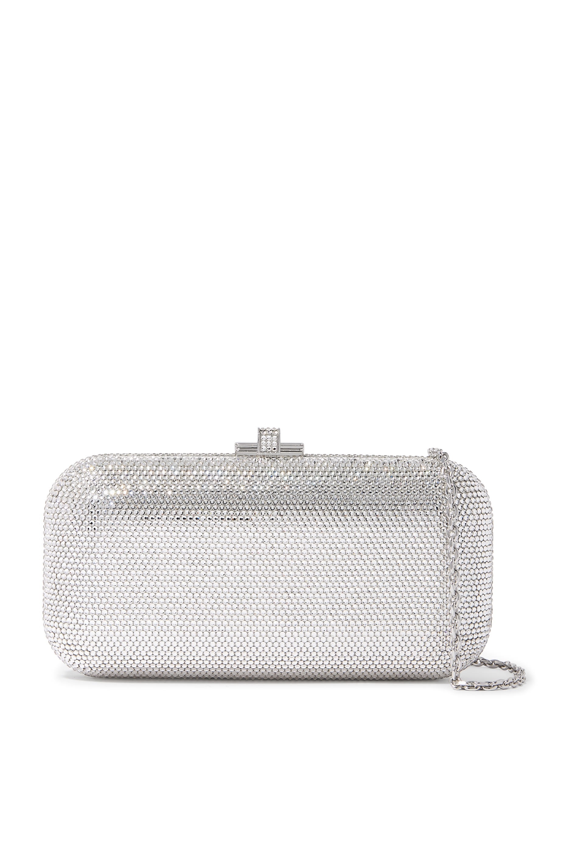 كلاتش بتصميم مستطيل بحمالة سلسلة