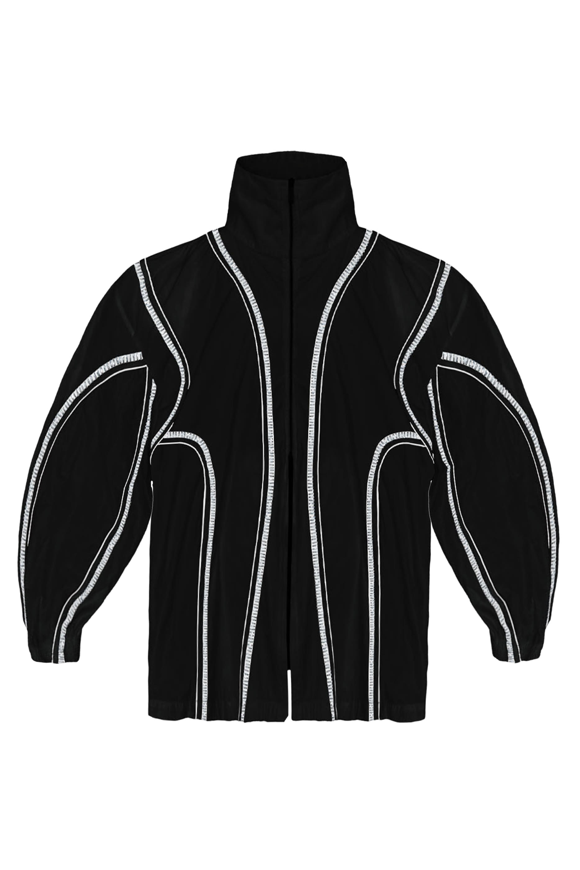 جاكيت رياضي بزخرفة هندسية لإطلالات متعددة