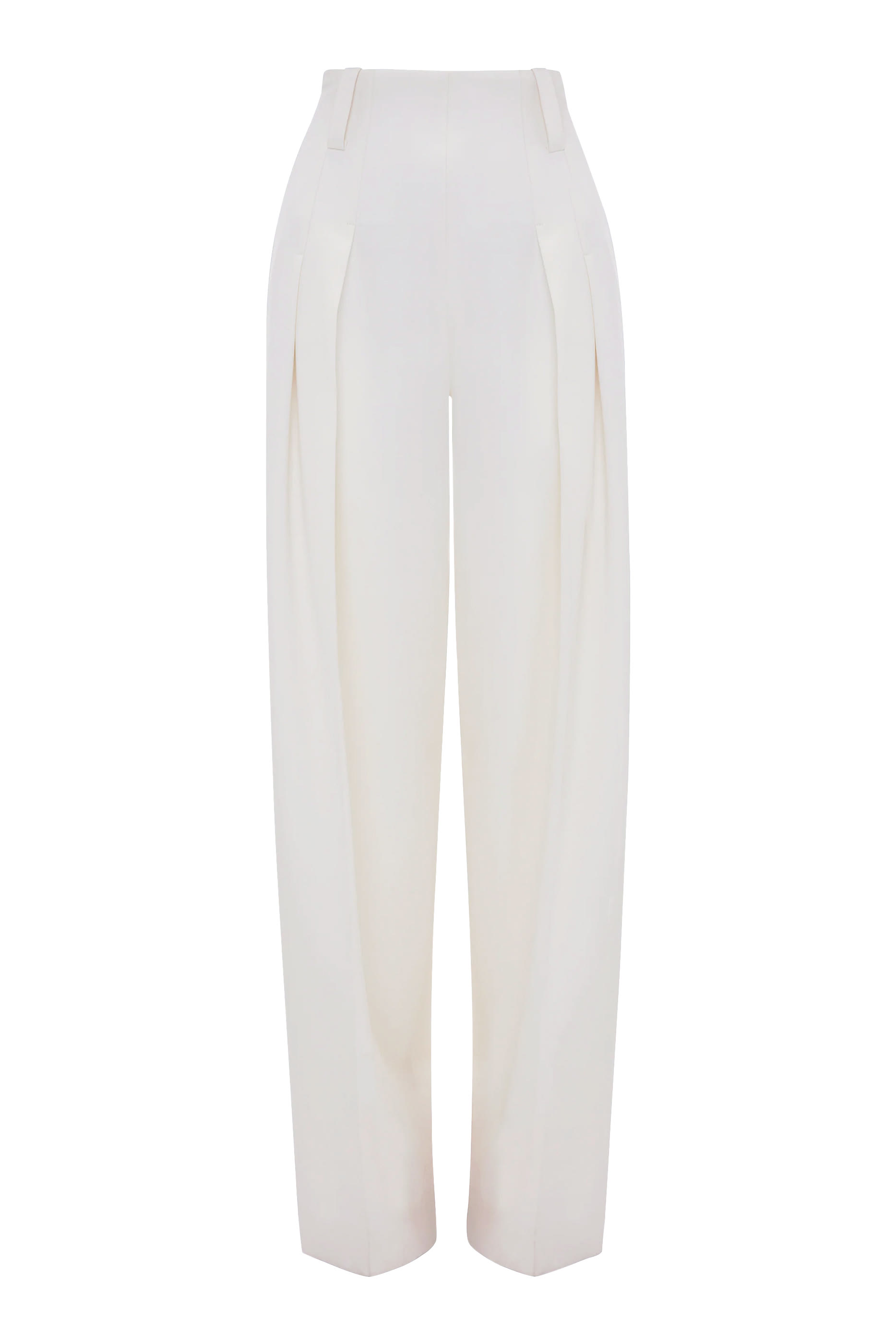 بنطال بخصر مرتفع مزموم