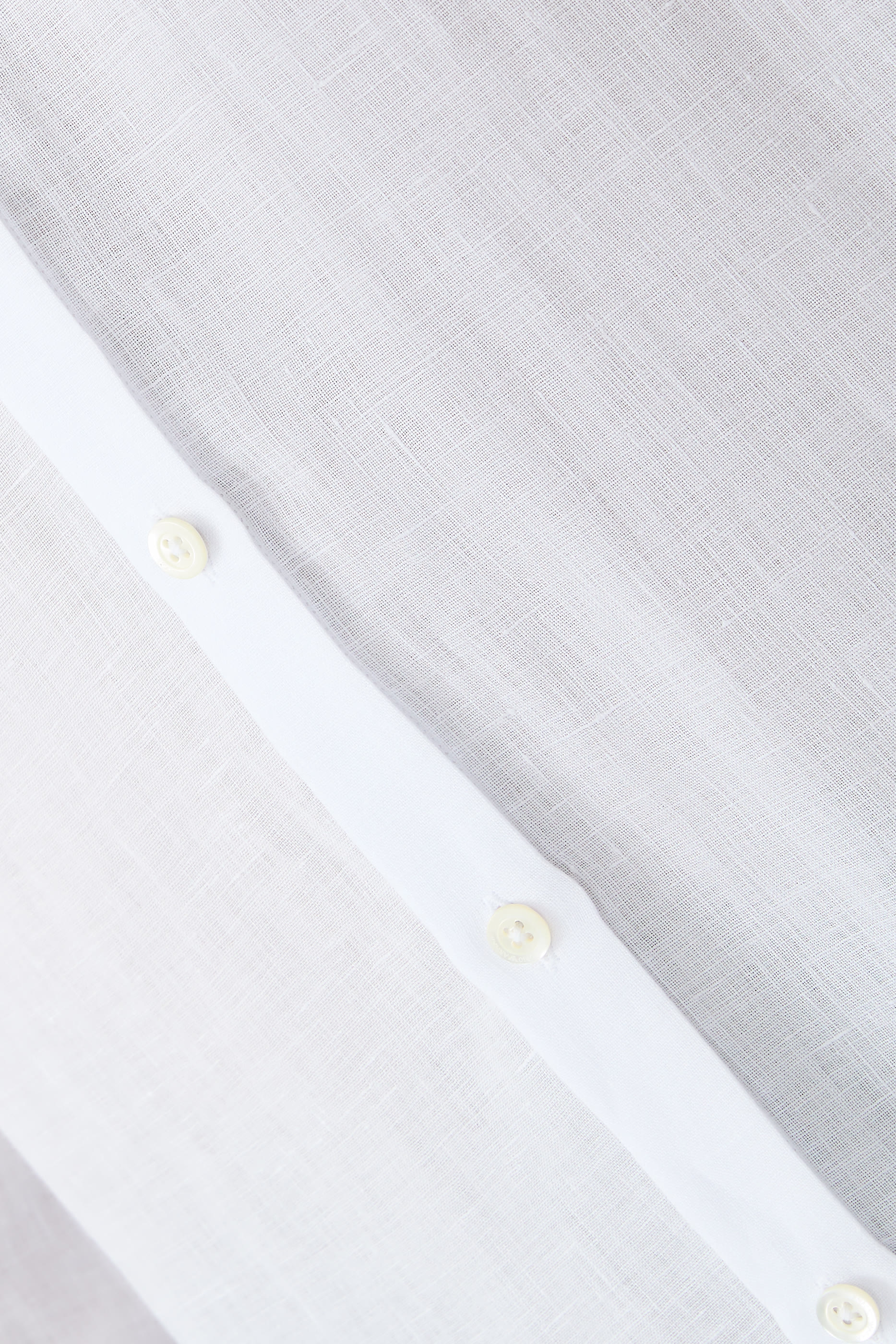 قميص بياقة صينية شامبري كتان