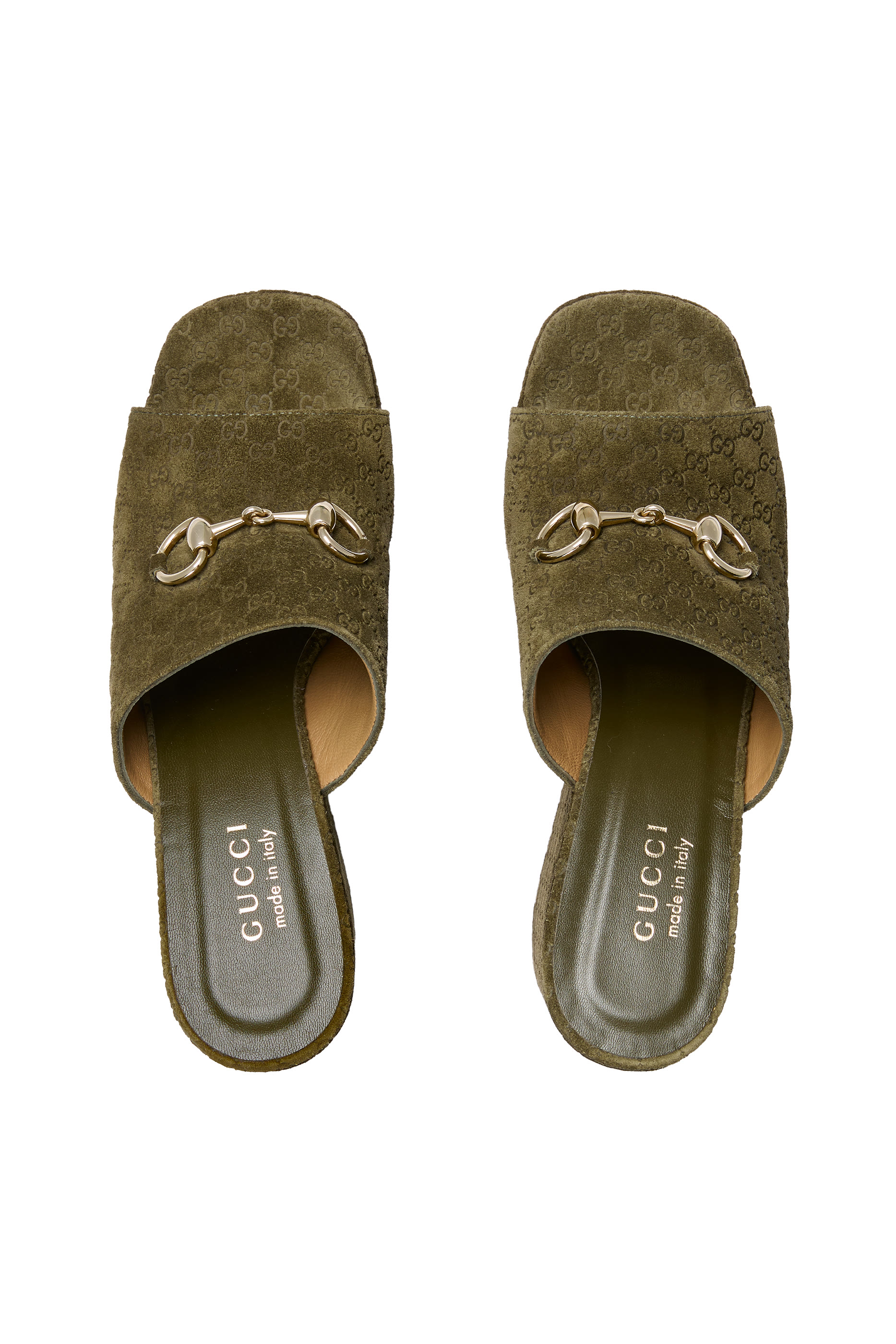 صندل بكعب ويدج وحلية لجام الحصان