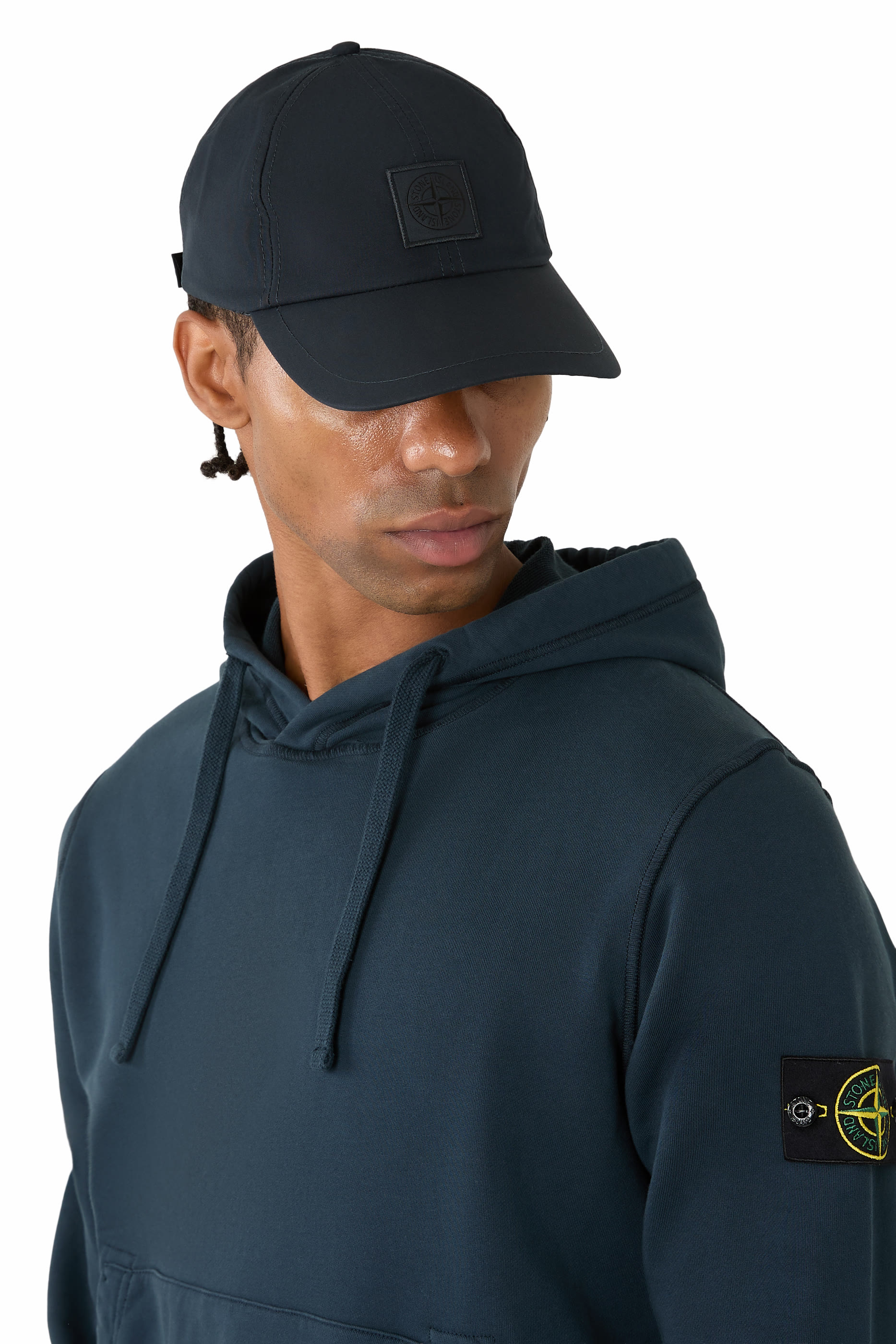 كاب بيسبول مزين بشعار الماركة مقاوم للعوامل الجوية قماش قنب وقطن