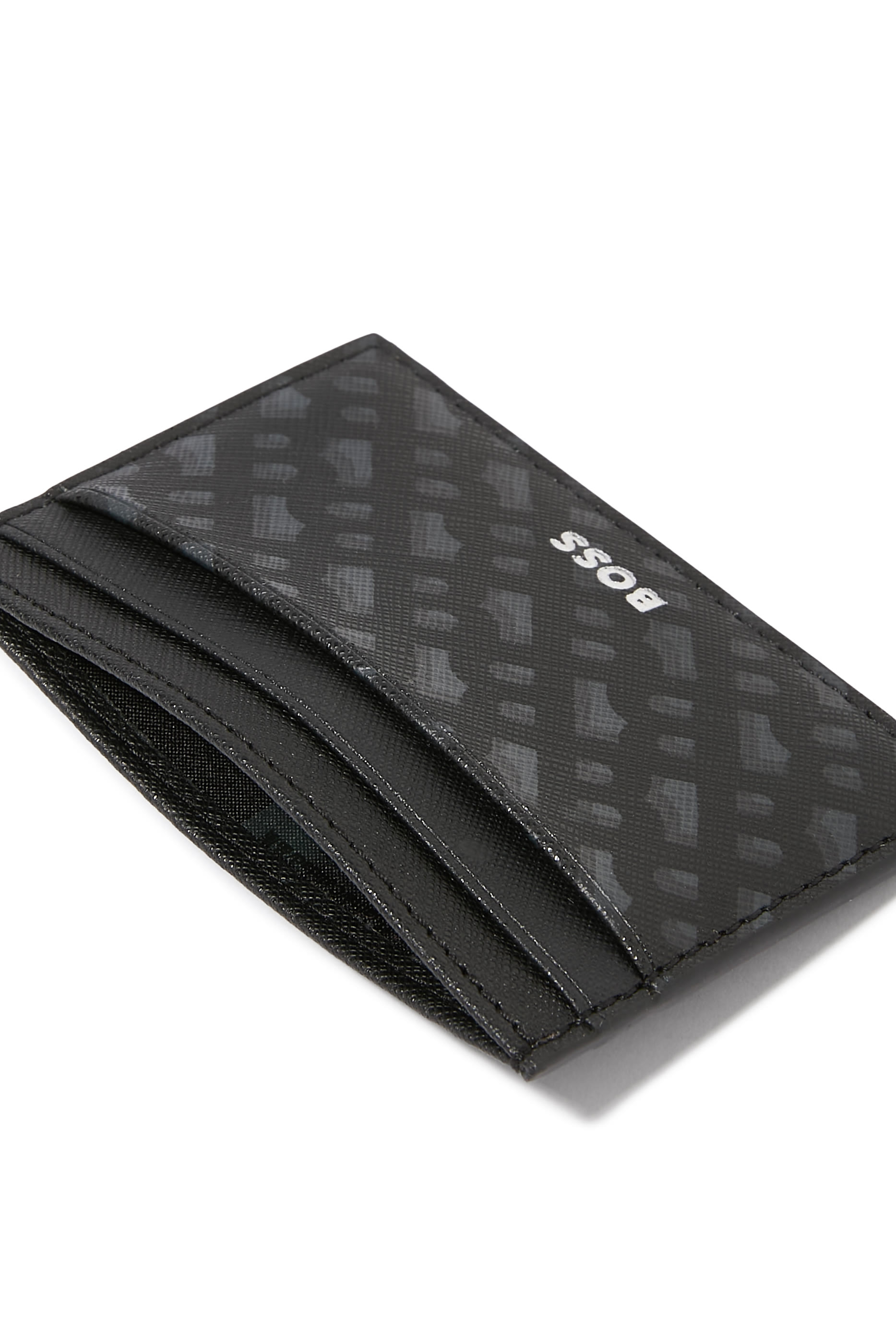 حافظة بطاقات مزين بشعار الماركة بارز