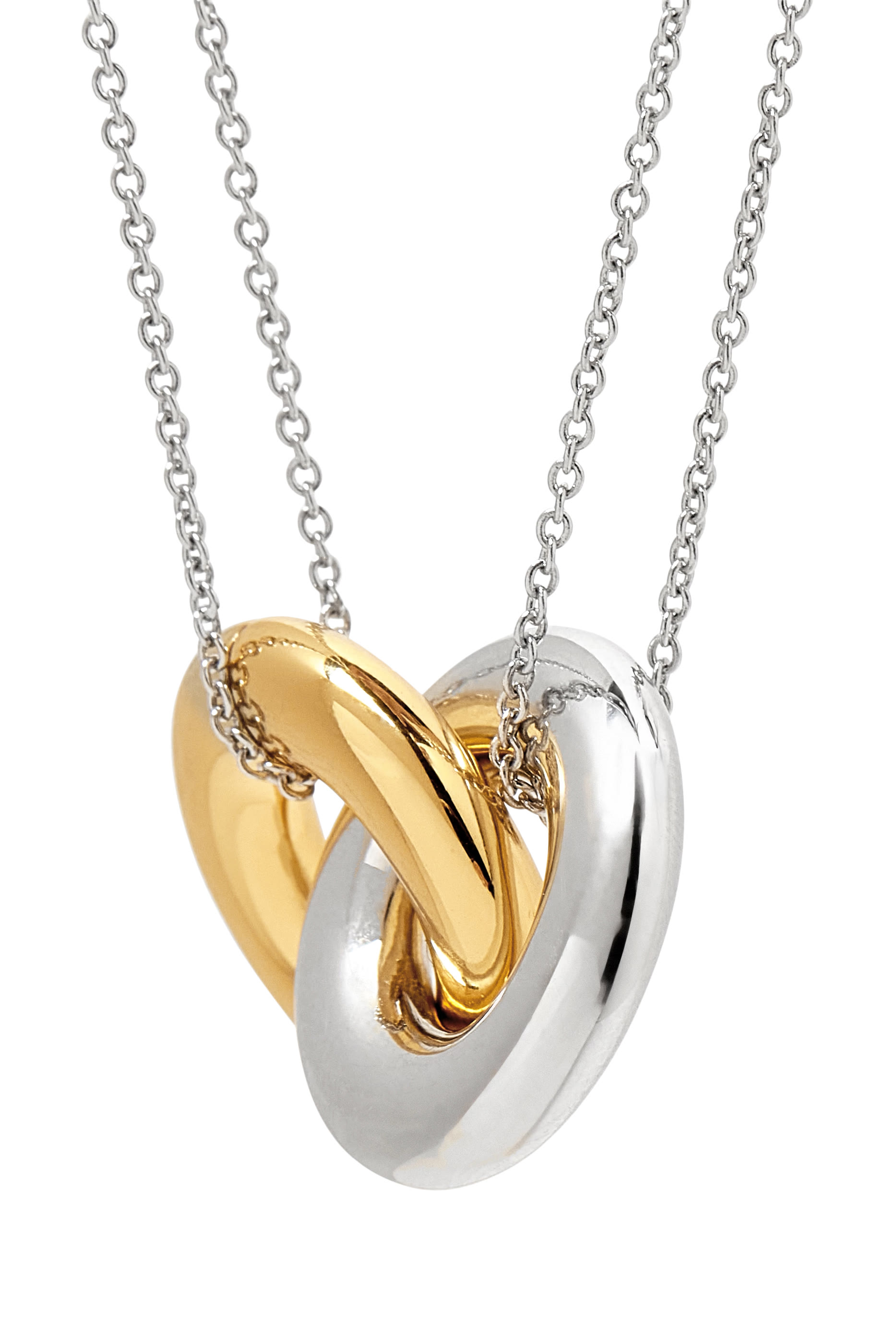 قلادة بدلاية صغيرة بتصميم متداخل